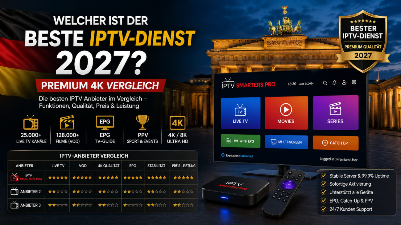 Welcher ist der beste IPTV-Dienst 2027? – Premium 4K Vergleich