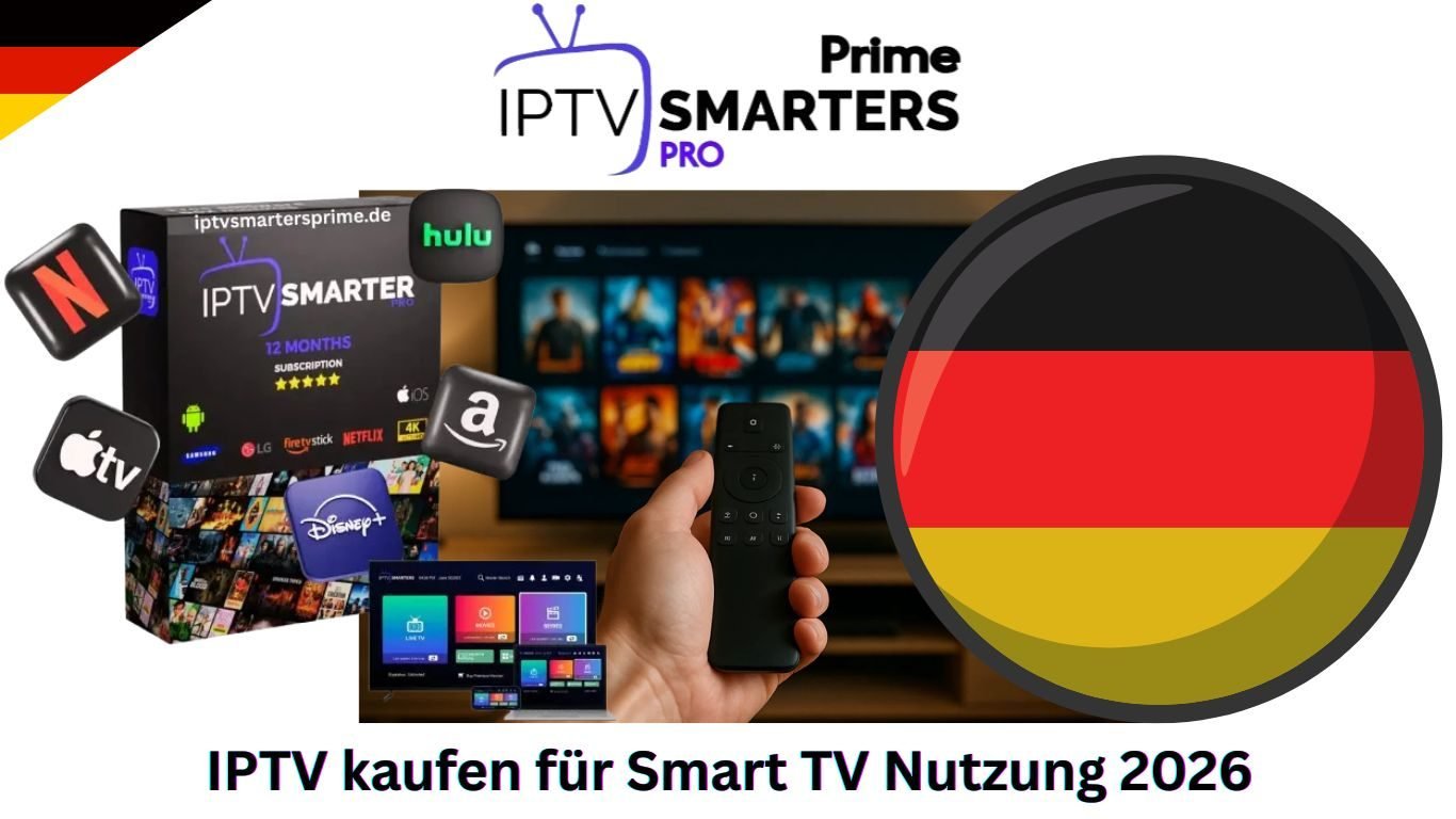 IPTV kaufen für Smart TV ist 2026 die smarte Entscheidung für alle, die Fernsehen ohne Grenzen erleben wollen. Klassisches Kabel- oder Satellitenfernsehen wird zunehmend unattraktiv: hohe Kosten, eingeschränkte Senderauswahl und starre Vertragsbindungen passen nicht mehr zum modernen Lifestyle. Immer mehr Nutzer in Deutschland setzen daher auf IPTV – die flexible, günstige und zukunftssichere Lösung für grenzenloses Entertainment direkt auf dem Smart TV. Ob Samsung, LG oder andere Marken – moderne Smart TVs sind perfekt für IPTV optimiert. Mit nur wenigen Klicks installieren Sie eine App wie IPTV Smarters Pro, aktivieren Ihr Abo und genießen sofort tausende Sender, Filme und Serien in FHD und 4K-Qualität. Keine zusätzlichen Receiver, keine versteckten Kosten – nur pure Unterhaltung, wann immer Sie wollen. In diesem Artikel zeigen wir Ihnen, warum IPTV die beste Wahl für Smart TVs ist, wie einfach die Installation funktioniert und warum flexible Abos ohne lange Vertragsbindung so attraktiv sind. Außerdem erfahren Sie, warum IPTV Smarters Pro 2026 als Marktführer gilt und welche Abo-Optionen Ihnen den größten Mehrwert bieten. Wer sein Fernseherlebnis auf das nächste Level bringen möchte, kommt an IPTV nicht vorbei. Starten wir mit den wichtigsten Gründen, warum sich der Umstieg 2026 lohnt. IPTV kaufen für Smart TV 2026 – Die Zukunft des Fernsehens im Wohnzimmer Das klassische Fernsehen verliert 2026 immer mehr an Bedeutung, denn die Zuschauer in Deutschland setzen auf modernes Streaming direkt über den Smart TV. Mit einem IPTV kaufen für Smart TV holen Sie sich die ganze Welt des Entertainments direkt ins Wohnzimmer – ganz ohne Kabelanschluss oder Satellitenschüssel. Statt sich mit begrenzten Senderpaketen zufriedenzugeben, genießen Sie tausende TV-Kanäle, Filme und Serien in bester Qualität, wann und wo Sie wollen. Der größte Vorteil liegt in der Flexibilität: Mit einem Knopfdruck haben Sie Zugriff auf internationale Sender, Live-Sport-Events, brandneue Serien und Blockbuster – alles nahtlos integriert in Ihrem Smart TV. Hinzu kommen transparente Kosten, flexible Abos ohne Vertragsbindung und die Möglichkeit, schon ab wenigen Euro pro Monat Premium-Streaming zu erleben. IPTV kaufen für Smart TV 2026 bedeutet: mehr Auswahl, bessere Qualität und maximale Freiheit. Wer heute noch auf Kabel oder Satellit setzt, zahlt oft mehr und bekommt weniger. Mit einem legalen IPTV-Abo sichern Sie sich die Zukunft des Fernsehens – und machen Ihren Smart TV zum ultimativen Entertainment-Center. Warum IPTV die beste Wahl für Samsung & LG Smart TVs ist Besitzer von Samsung- oder LG-Smart-TVs haben 2026 einen klaren Vorteil: Sie können IPTV kaufen für Smart TV und die Inhalte direkt über die integrierten Apps nutzen – ganz ohne externe Receiver. Besonders die Modelle dieser Marken sind für modernes Streaming optimiert und ermöglichen eine brillante Bildqualität, intuitive Bedienung und ein unvergleichliches Fernseherlebnis. Während klassische Anbieter oft nur wenige HD-Sender liefern, profitieren Nutzer von IPTV von einer riesigen Auswahl an FHD- und 4K-Inhalten. Egal ob Sport, Nachrichten, Dokus oder Unterhaltung – auf Samsung und LG Smart TVs läuft alles stabil und ohne lange Ladezeiten. Ein weiterer Vorteil: die einfache Einrichtung. Mit nur wenigen Klicks installieren Sie die IPTV Smarters Pro App, geben Ihre Zugangsdaten ein und können sofort losstreamen. Keine Kabel, keine komplizierte Technik – einfach einschalten und genießen. Wer also Wert auf maximale Flexibilität und Premium-Qualität legt, findet im IPTV die perfekte Ergänzung für seinen Samsung- oder LG-Smart-TV. Damit wird Ihr Fernseher nicht nur zum Bildschirm, sondern zum Tor in eine unbegrenzte Entertainment-Welt. FHD & 4K-Streaming direkt auf Ihrem Smart TV genießen Einer der wichtigsten Gründe, warum sich Nutzer 2026 für IPTV kaufen für Smart TV entscheiden, ist die Bildqualität. Während Kabel- oder Satellitenfernsehen oft auf Standard-HD limitiert ist, bietet IPTV Inhalte in FHD und sogar 4K. Damit erleben Sie gestochen scharfe Bilder, satte Farben und kristallklare Streams – perfekt für moderne Smart-TVs, die diese Auflösung optimal unterstützen. Vor allem Sportfans und Serienliebhaber profitieren von dieser Qualität: Champions-League-Spiele in 4K wirken, als säßen Sie direkt im Stadion, während Blockbuster-Filme mit Surround-Sound echtes Kinofeeling ins Wohnzimmer bringen. Hinzu kommt die Stabilität: Moderne IPTV-Anbieter setzen auf leistungsstarke Server, die Streams ohne Buffering oder Aussetzer garantieren. So genießen Sie Fernsehen ohne Frust und ohne Abhängigkeit von Kabel- oder Satellitenanbietern. Wer also das volle Potenzial seines Smart TVs nutzen will, kommt an IPTV nicht vorbei. IPTV kaufen für Smart TV 2026 heißt: Entertainment ohne Kompromisse – in der besten Qualität, die Ihr Fernseher bieten kann. Einfache Installation: IPTV kaufen und sofort starten Viele Nutzer denken, dass IPTV kompliziert sei – doch genau das Gegenteil ist der Fall. Mit einem IPTV kaufen für Smart TV können Sie innerhalb weniger Minuten starten. Alles, was Sie brauchen, ist eine stabile Internetverbindung und ein kompatibler Smart TV. Über den App-Store Ihres Fernsehers laden Sie die IPTV Smarters Pro App herunter, geben Ihre Zugangsdaten ein und schon stehen Ihnen tausende Sender, Serien und Filme zur Verfügung. Es ist kein zusätzlicher Receiver, keine komplizierte Verkabelung und keine langen Wartezeiten notwendig. Die Aktivierung erfolgt sofort, sodass Sie noch am gleichen Tag Ihr neues Entertainment genießen können. Besonders praktisch: Die Bedienung über den Smart TV ist intuitiv und benutzerfreundlich gestaltet. Sie navigieren bequem mit Ihrer Fernbedienung durch Senderlisten, VOD-Inhalte oder Sportevents und können Ihre Lieblingsprogramme jederzeit abspeichern. IPTV kaufen für Smart TV ist also nicht nur modern, sondern auch einfach, schnell und stressfrei – perfekt für alle, die sofort starten wollen, ohne aufwendige Technik. Flexibilität pur – IPTV ohne Receiver oder zusätzliche Geräte Einer der größten Vorteile von IPTV kaufen für Smart TV ist die Freiheit, die Sie genießen. Im Gegensatz zu klassischen Lösungen brauchen Sie weder Receiver noch Kabelanschluss. Ihr Smart TV reicht vollkommen aus, um alle Inhalte zu streamen. Das spart nicht nur Platz im Wohnzimmer, sondern auch Geld für zusätzliche Hardware. Gleichzeitig genießen Sie volle Flexibilität: Sie können Ihr Abo jederzeit kündigen, upgraden oder verlängern – je nach Bedarf. Keine langfristigen Verpflichtungen, keine versteckten Kosten. Darüber hinaus lassen sich IPTV-Abos auf mehreren Geräten nutzen. Neben Ihrem Smart TV können Sie auch über Tablet, Smartphone oder Fire Stick auf die Inhalte zugreifen. So bleibt Ihr Entertainment nicht auf das Wohnzimmer beschränkt, sondern begleitet Sie überall. 2026 steht Flexibilität im Vordergrund – und genau das bietet IPTV. Wer IPTV kaufen für Smart TV wählt, entscheidet sich für maximale Freiheit beim Streaming, ohne technische Hürden und ohne unnötige Zusatzgeräte. IPTV kaufen internationale Sender Pakete 2026 IPTV Smarters Pro: Die perfekte App für Smart TV Streaming 2026 Unter allen Anbietern hat sich IPTV Smarters Pro 2026 als Marktführer etabliert, wenn es um IPTV kaufen für Smart TV geht. Die App ist speziell für Samsung und LG Smart TVs optimiert und bietet eine benutzerfreundliche Oberfläche, die Streaming zum Vergnügen macht. Mit IPTV Smarters Pro erhalten Sie Zugang zu tausenden deutschen und internationalen Sendern, Live-Sport, Filmen und Serien in FHD & 4K. Die Abos sind flexibel und günstig: 3 Monate für nur 29,99 € – perfekt zum Testen. 6 Monate für nur 39,99 € – der Bestseller mit optimalem Preis-Leistungs-Verhältnis. 12 Monate für nur 59,99 € – weniger als 5 € pro Monat für unbegrenztes Entertainment. Dazu kommen sofortige Aktivierung, ein 24/7-Kundensupport und eine Geld-zurück-Garantie, falls Sie nicht zufrieden sein sollten. Damit gehen Sie keinerlei Risiko ein und können Premium-Streaming völlig sorgenfrei genießen. Wer 2026 das Beste aus seinem Smart TV herausholen will, kommt an IPTV Smarters Pro nicht vorbei. IPTV kaufen für Smart TV und grenzenloses Entertainment erleben 2026 ist klar: Das Fernsehen der Zukunft heißt IPTV. Mit einem IPTV kaufen für Smart TV sichern Sie sich grenzenlose Vielfalt, brillante Qualität in FHD & 4K, sofortige Verfügbarkeit und volle Flexibilität. Keine Kabel, keine Verträge, keine versteckten Kosten – nur pure Unterhaltung nach Ihren Regeln. Besonders mit IPTV Smarters Pro haben Sie die Wahl zwischen flexiblen Abos, die jedem Bedarf gerecht werden. Ob Sie nur testen möchten oder direkt ein Jahr Premium-Streaming genießen wollen – hier finden Sie das passende Angebot. Wer also ein Smart TV besitzt und mehr will als klassisches Fernsehen, sollte nicht länger warten: Entscheiden Sie sich für IPTV und erleben Sie Entertainment ohne Grenzen. IPTV kaufen für Smart TV 2026 ist die Investition, die Ihr Fernseherlebnis auf ein neues Level hebt. Jetzt Ihr IPTV-Erlebnis starten – Einfach abonnieren & sofort genießen! Warum warten, wenn die Zukunft des Fernsehens schon heute beginnt? Mit IPTV Smarters Pro sichern Sie sich 2026 grenzenloses Entertainment – tausende Sender, Filme und Serien in FHD & 4K, sofortige Aktivierung und volle Flexibilität ohne Risiko. Wählen Sie Ihr passendes Abo: 3 Monate – nur 29,99 € ✔ perfekt zum Testen 6 Monate – nur 39,99 € ✔ der Bestseller für Preis & Leistung 12 Monate – nur 59,99 € ✔ maximale Ersparnis – weniger als 5 € pro Monat Klicken Sie jetzt auf Add to Cart, starten Sie Ihr Abo noch heute und erleben Sie Streaming ohne Grenzen. Mit Geld-zurück-Garantie, 24/7-Support und einer einfachen Bedienung ist IPTV kaufen noch nie so sicher und attraktiv gewesen. Jetzt abonnieren und Fernsehen neu erleben!