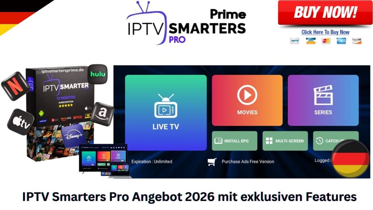 IPTV Smarters Pro Angebot 2026 mit exklusiven Features