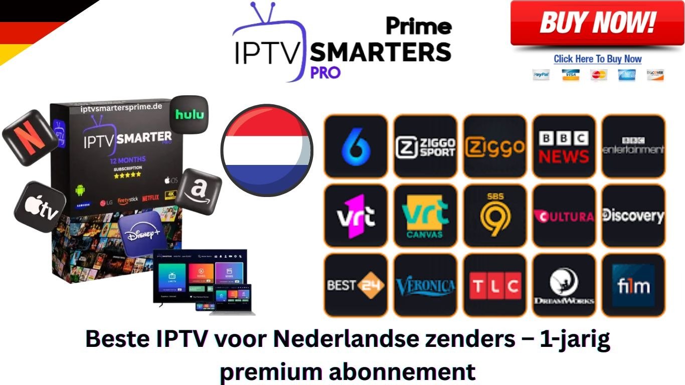 Beste IPTV voor Nederlandse zenders – 1-jarig premium abonnement