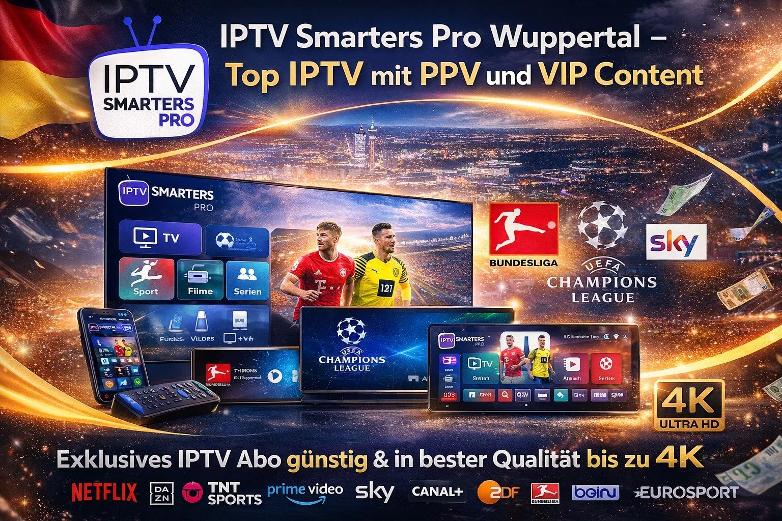 IPTV Smarters Pro Wuppertal – Top IPTV mit PPV und VIP ontent