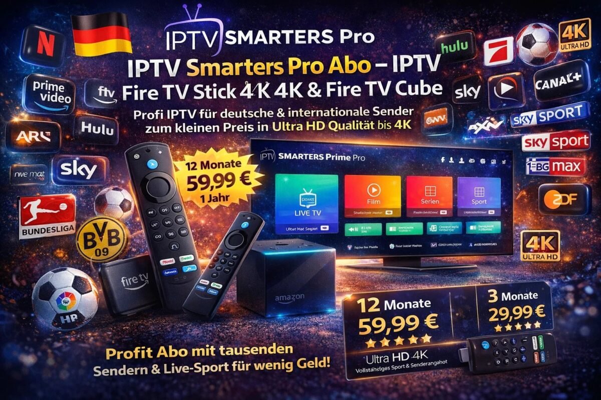 IPTV Smarters Pro – Ultra HD IPTV für Amazon Fire TV Edition