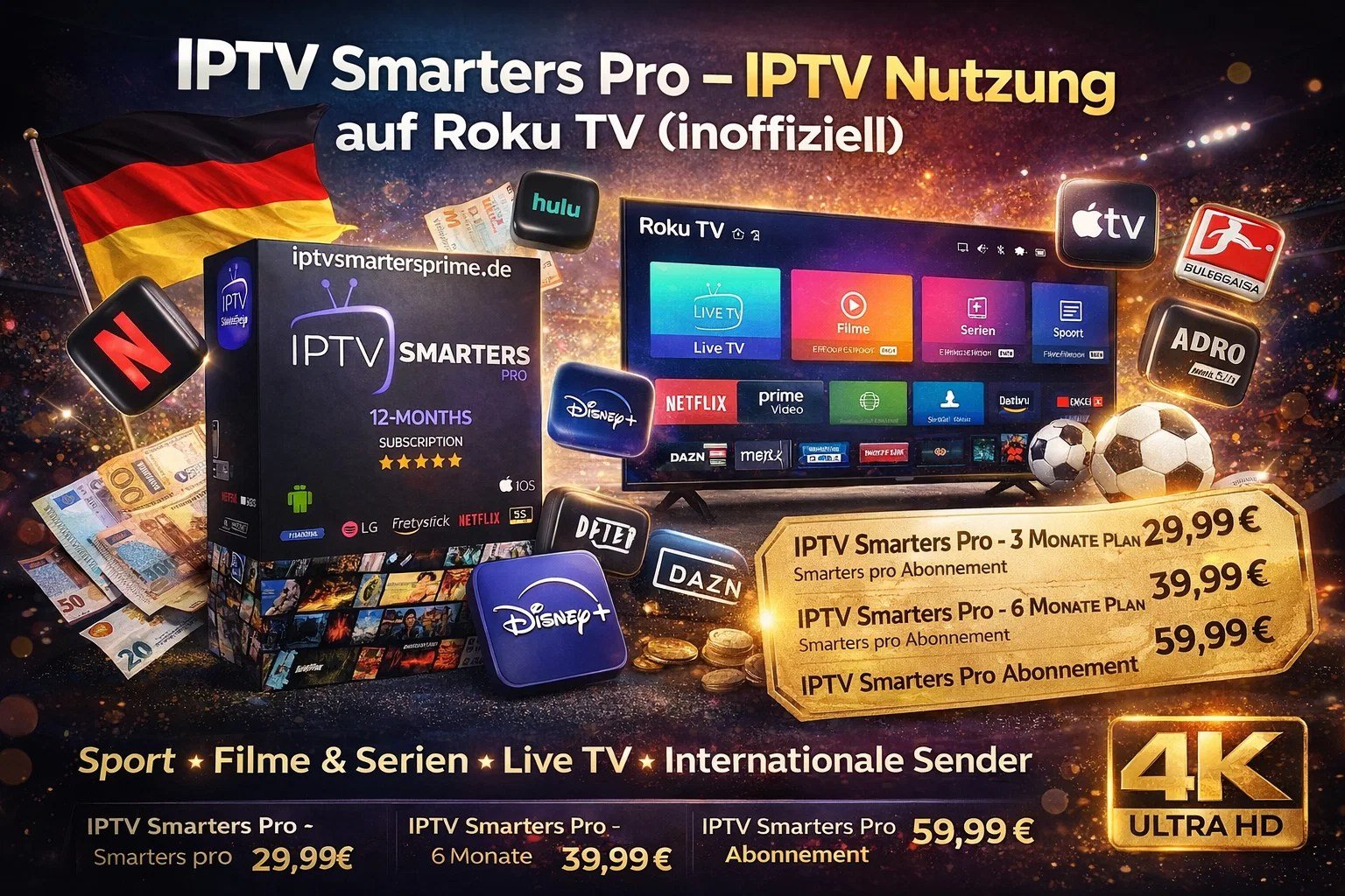 IPTV Smarters Pro – IPTV Nutzung auf Roku TV (inoffiziell)