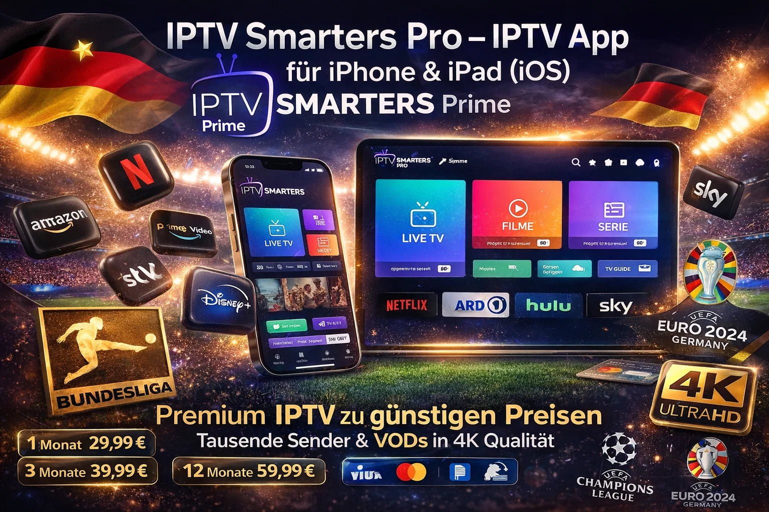 IPTV Smarters Pro – IPTV App für iPhone & iPad (iOS)