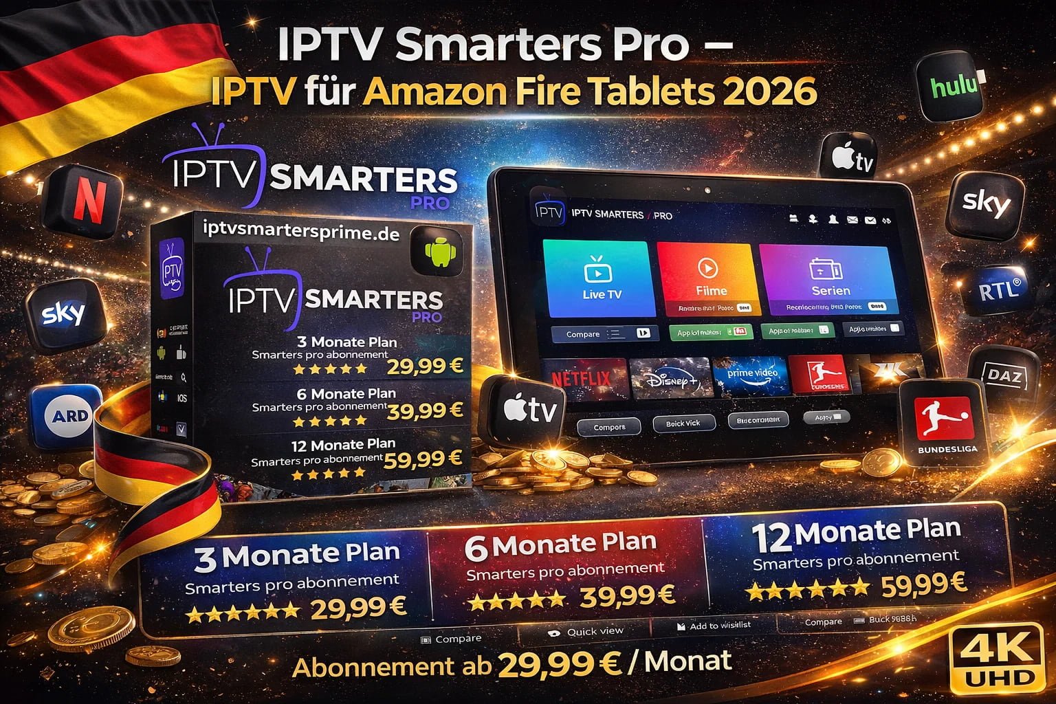 IPTV Smarters Pro – IPTV für Amazon Fire Tablets