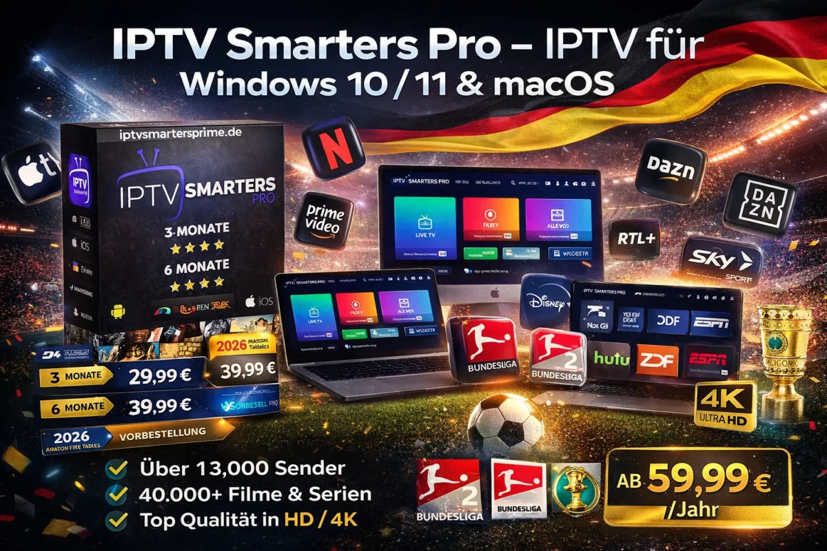IPTV Smarters Pro – IPTV für Windows 10 / 11 & macOS