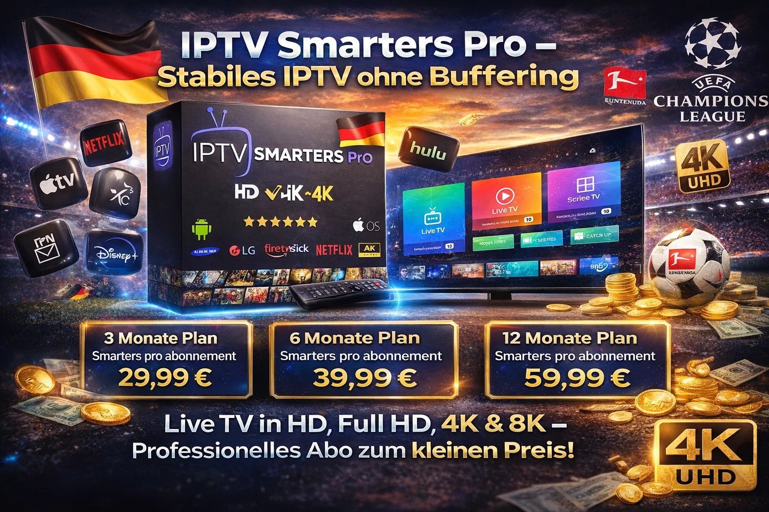 IPTV Smarters Pro – Stabiles IPTV ohne Buffering