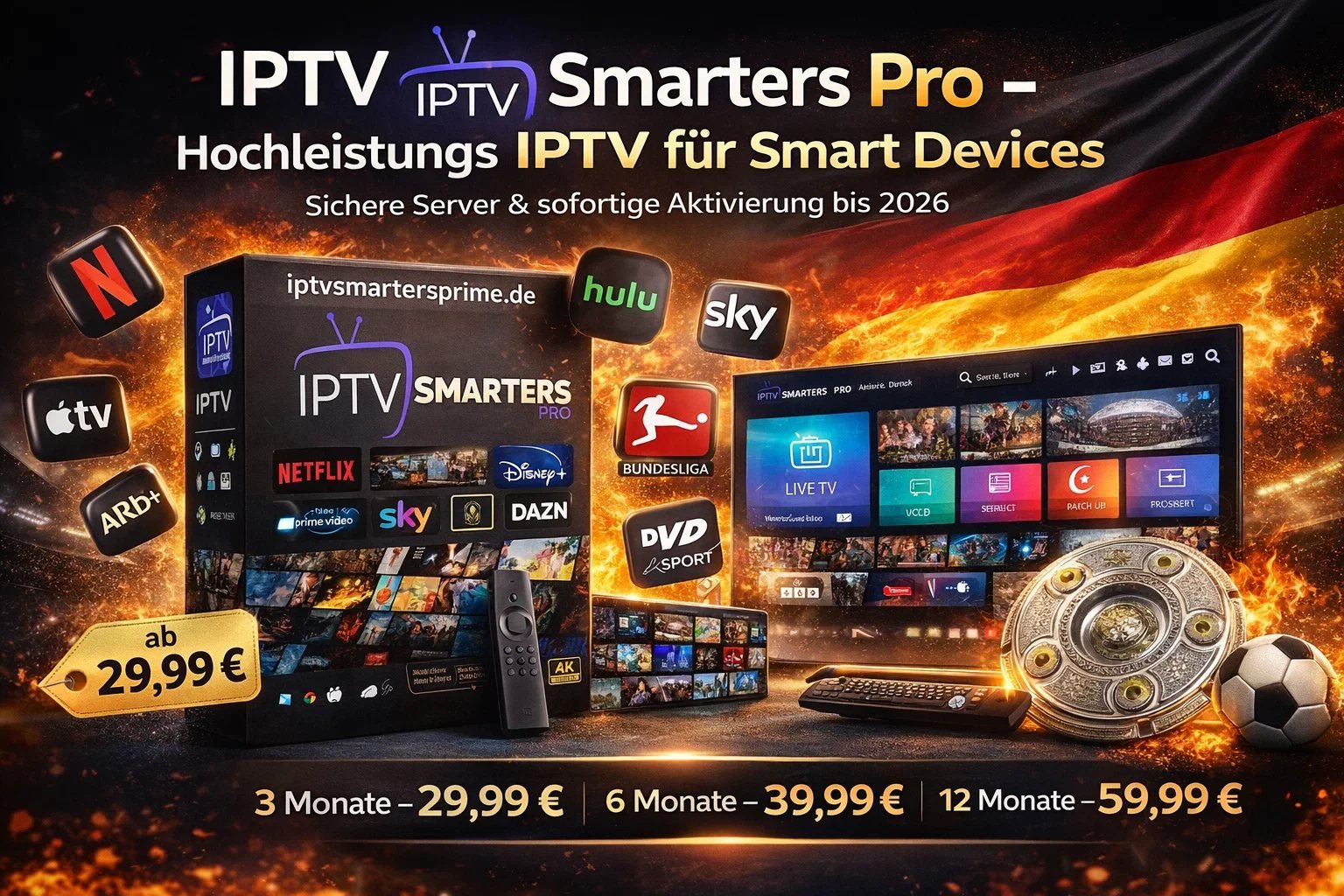 IPTV Smarters Pro – Hochleistungs IPTV für Smart Devices