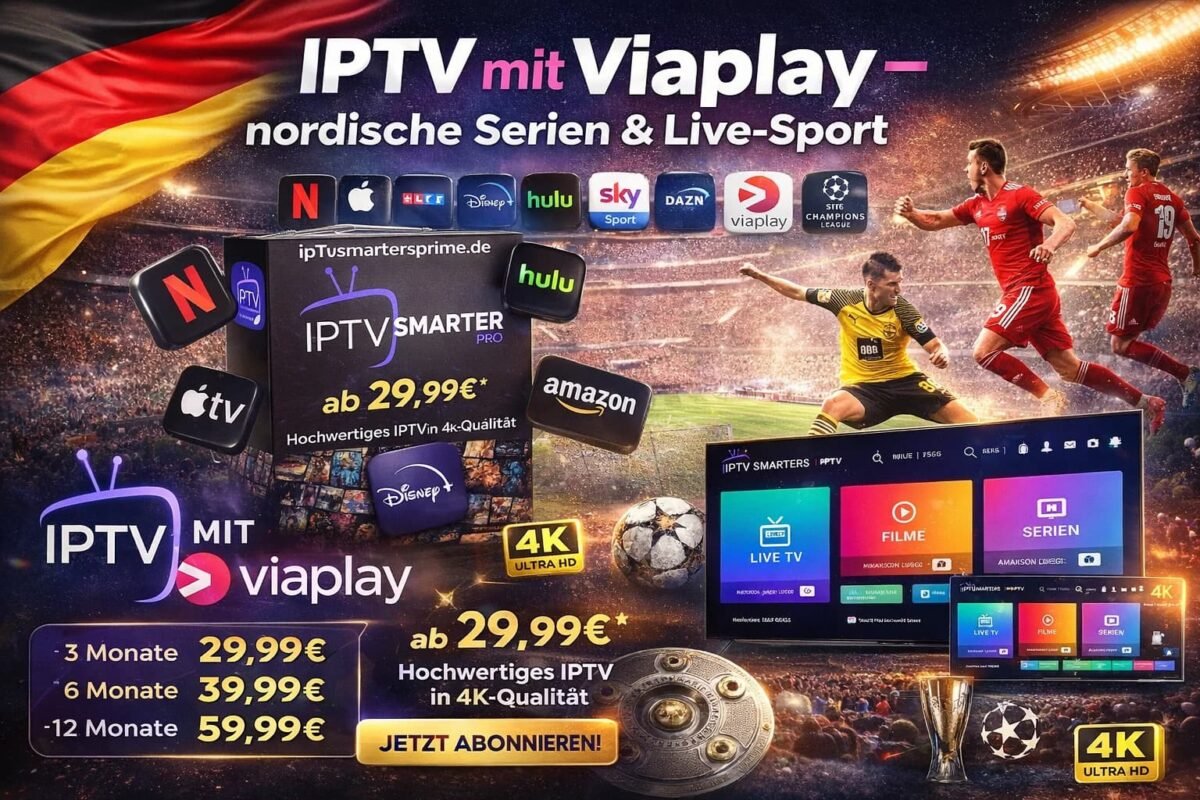 IPTV mit Viaplay – nordische Serien & Live-Sport