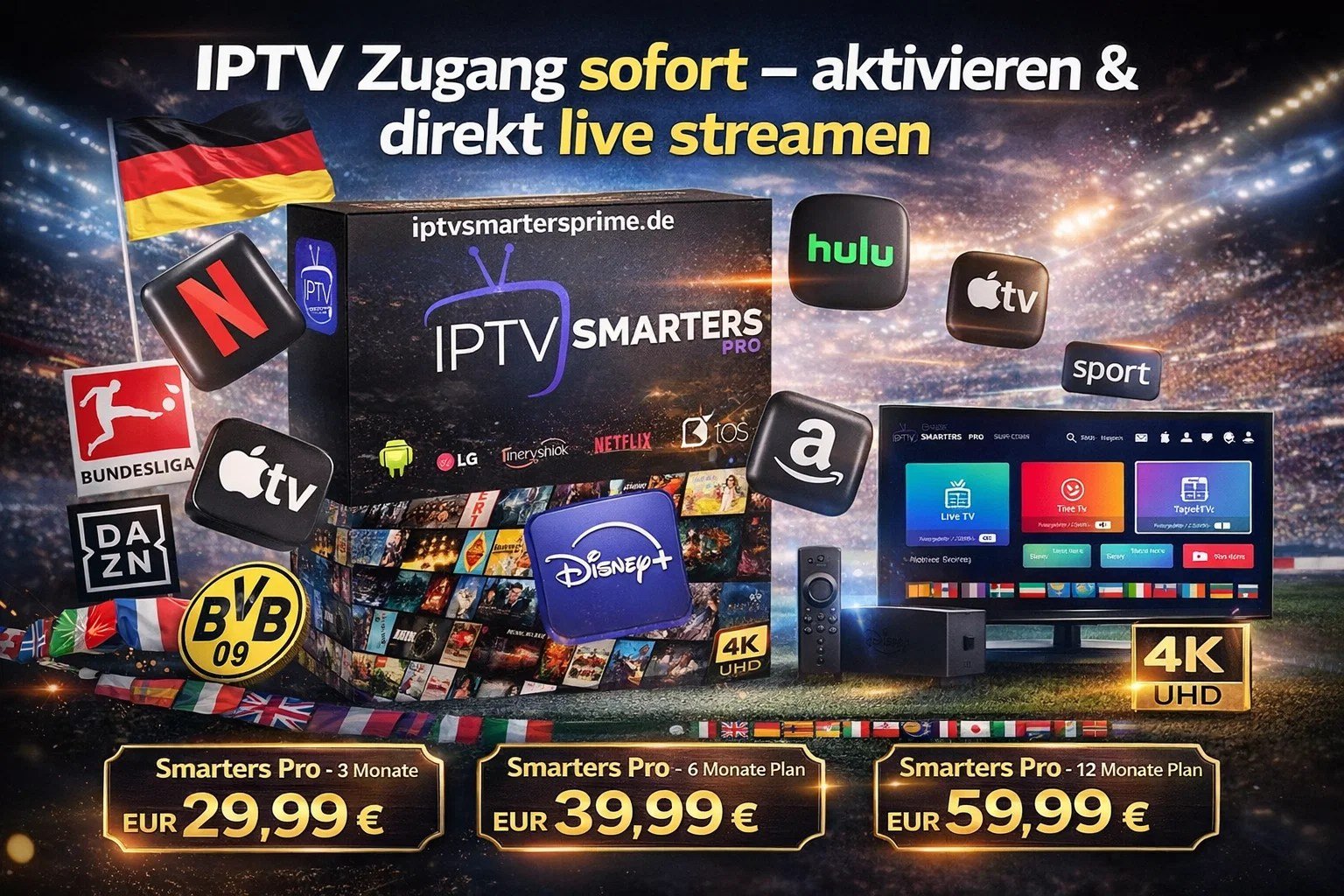 IPTV Zugang sofort – aktivieren & direkt live streamen