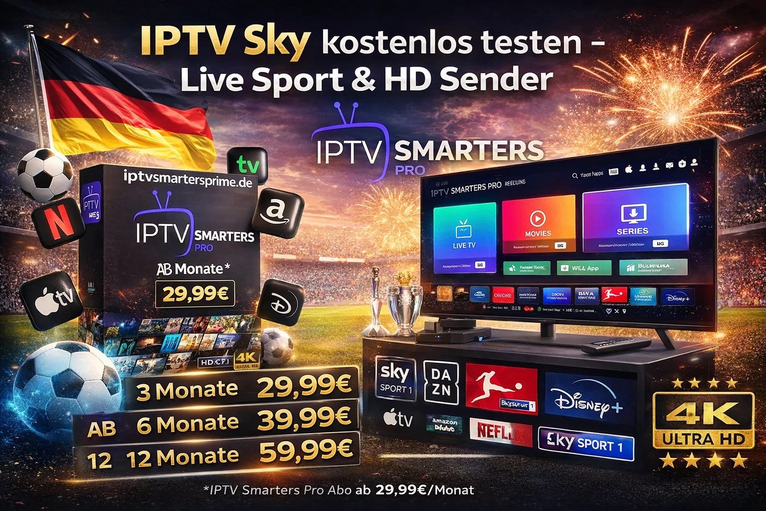 IPTV Sky kostenlos testen – Live Sport & HD Sender
