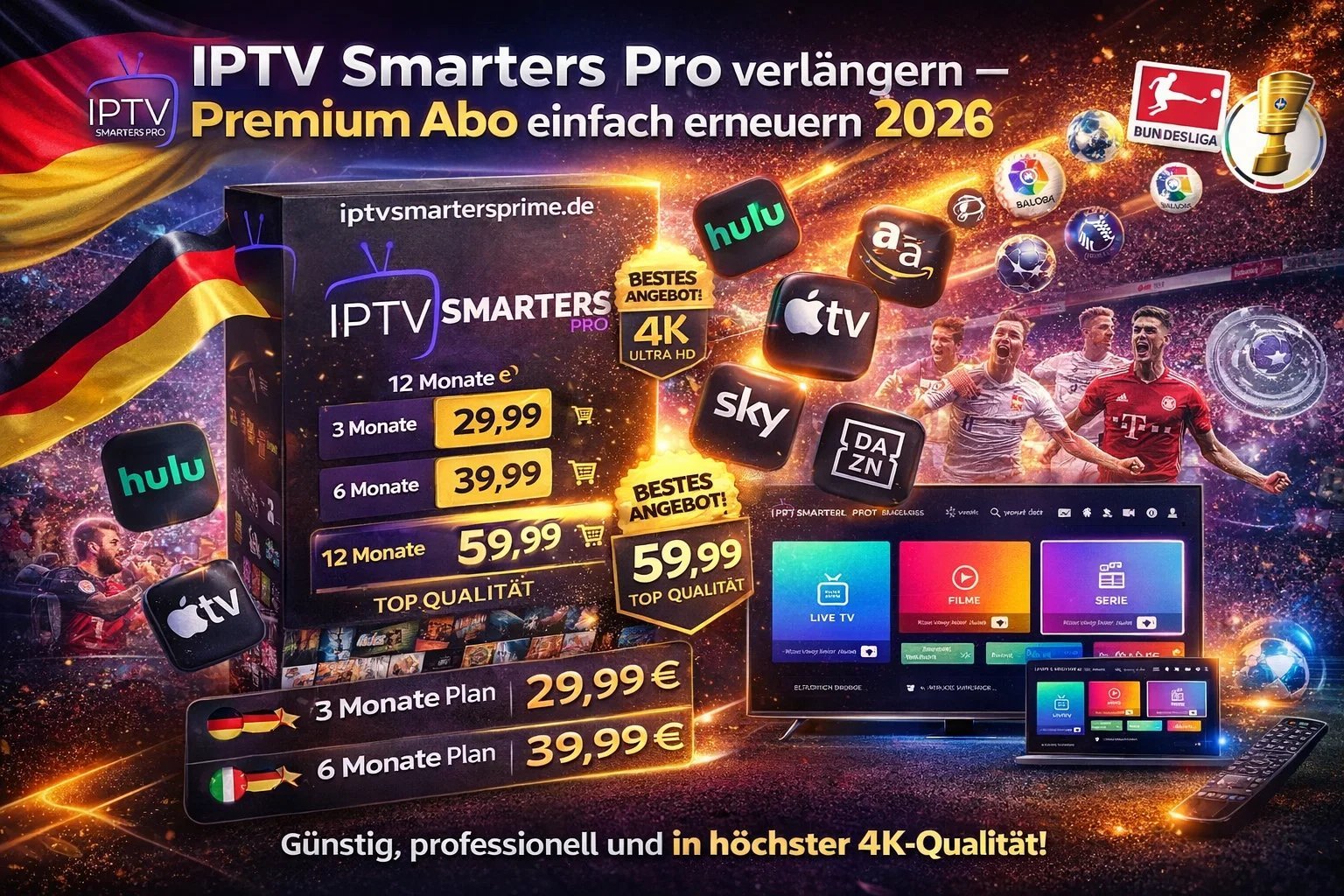 IPTV Smarters Pro verlängern – Premium Abo einfach erneuern 2026