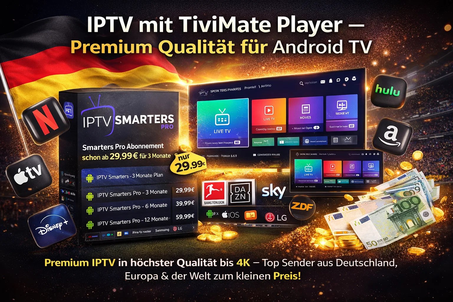 IPTV mit TiviMate Player – Premium Qualität für Android TV