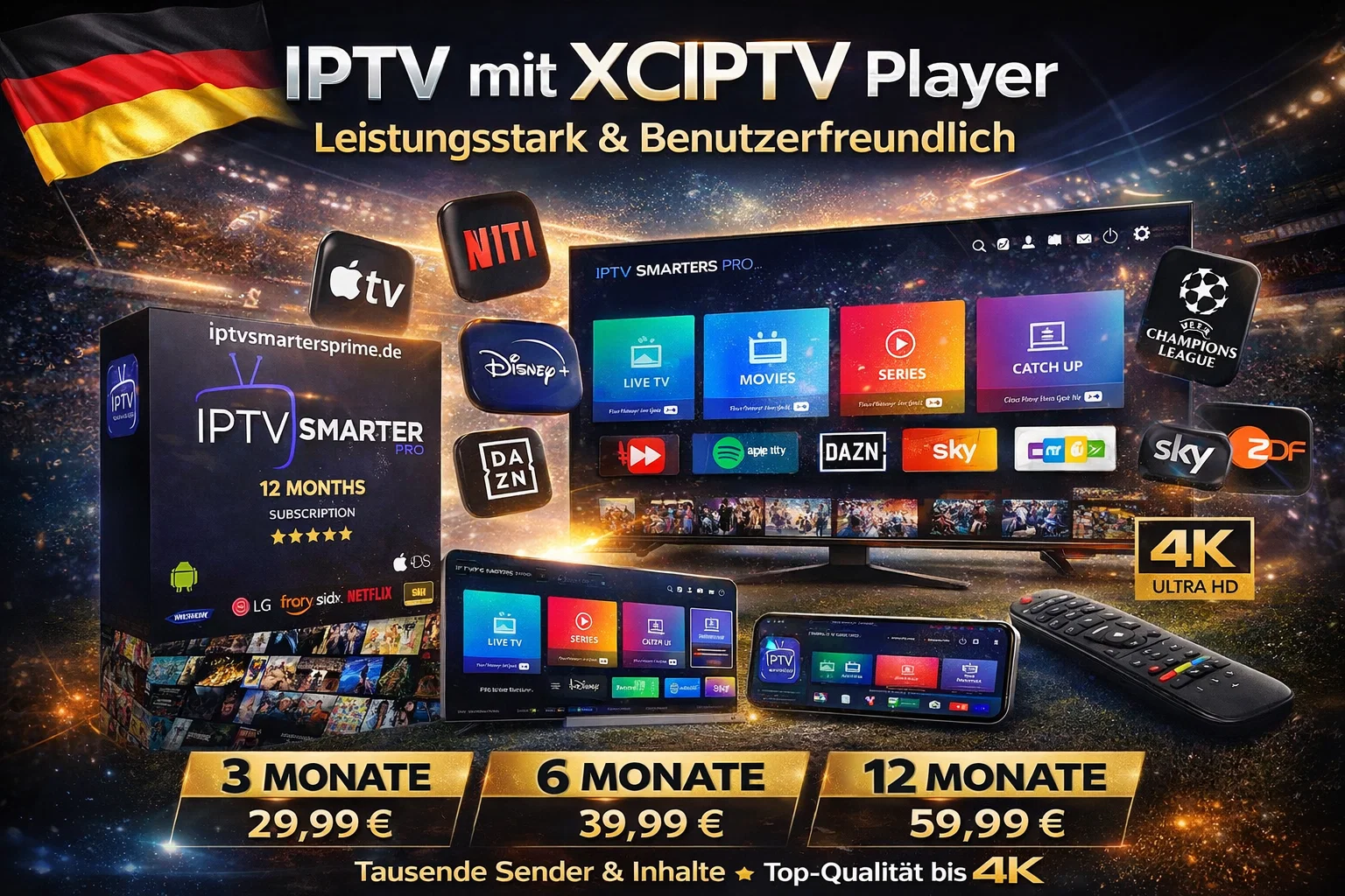 IPTV mit XCIPTV Player – Leistungsstark & Benutzerfreundlich