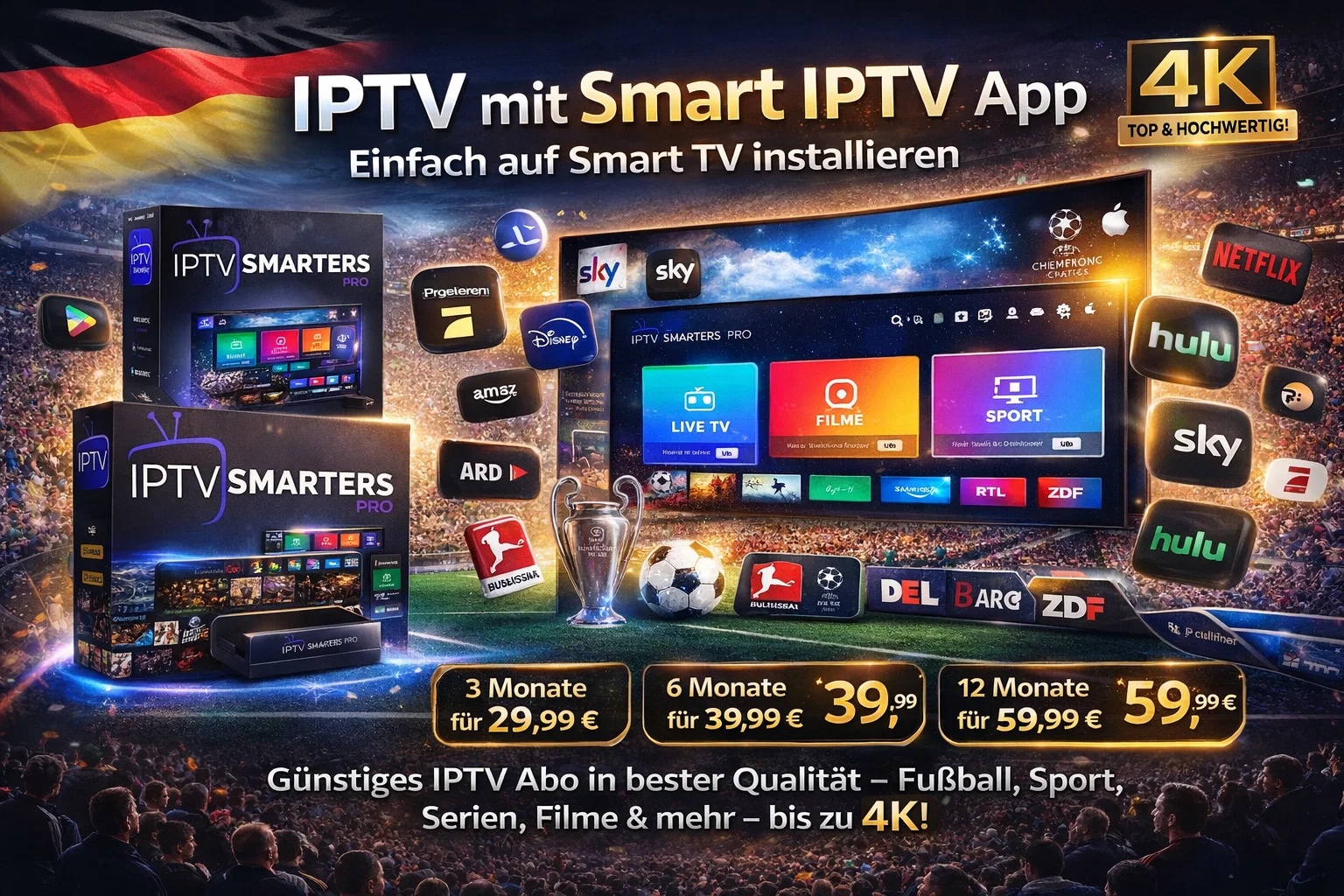 IPTV mit Smart IPTV App – Einfach auf Smart TV installieren