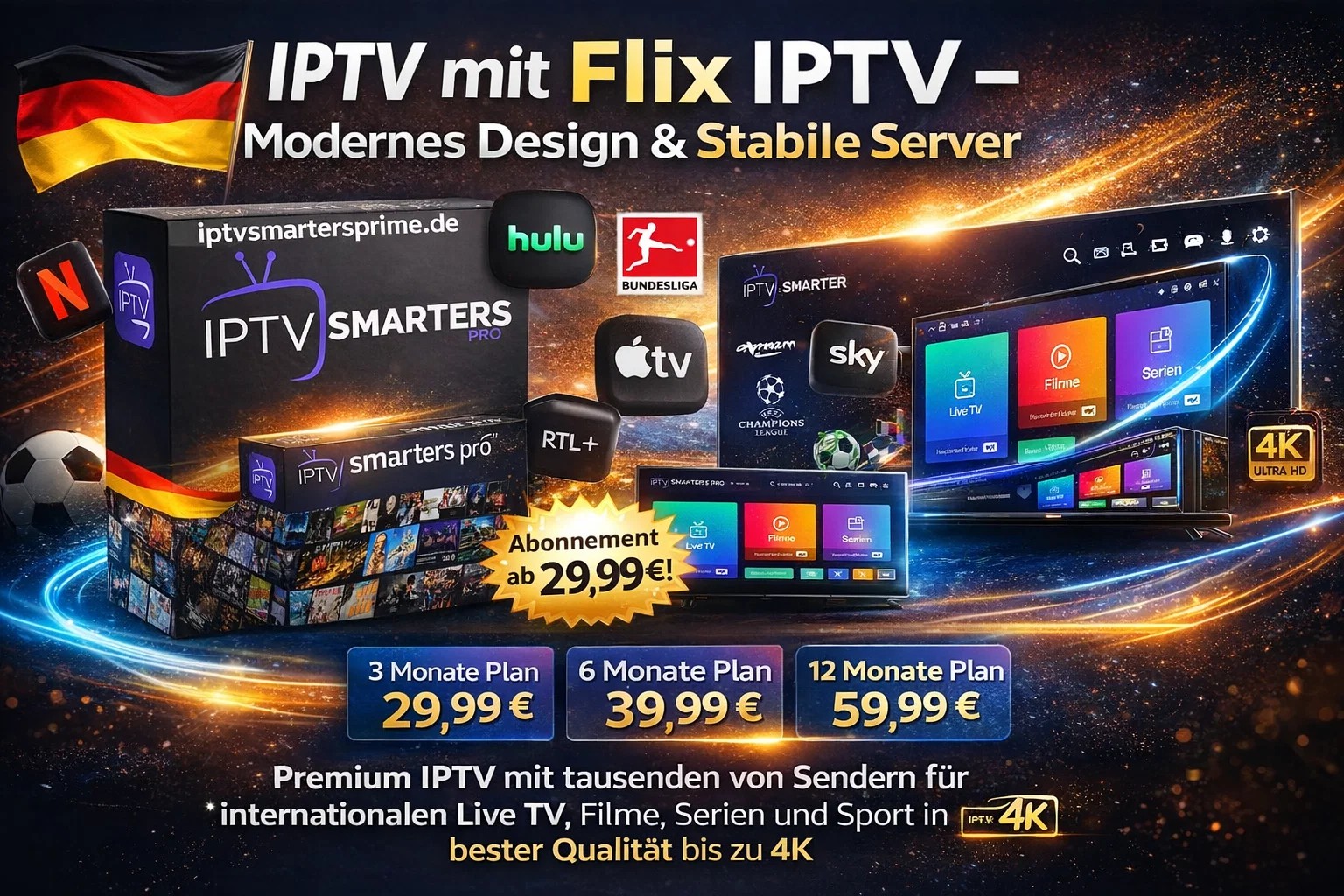 IPTV mit Flix IPTV – Modernes Design & Stabile Server