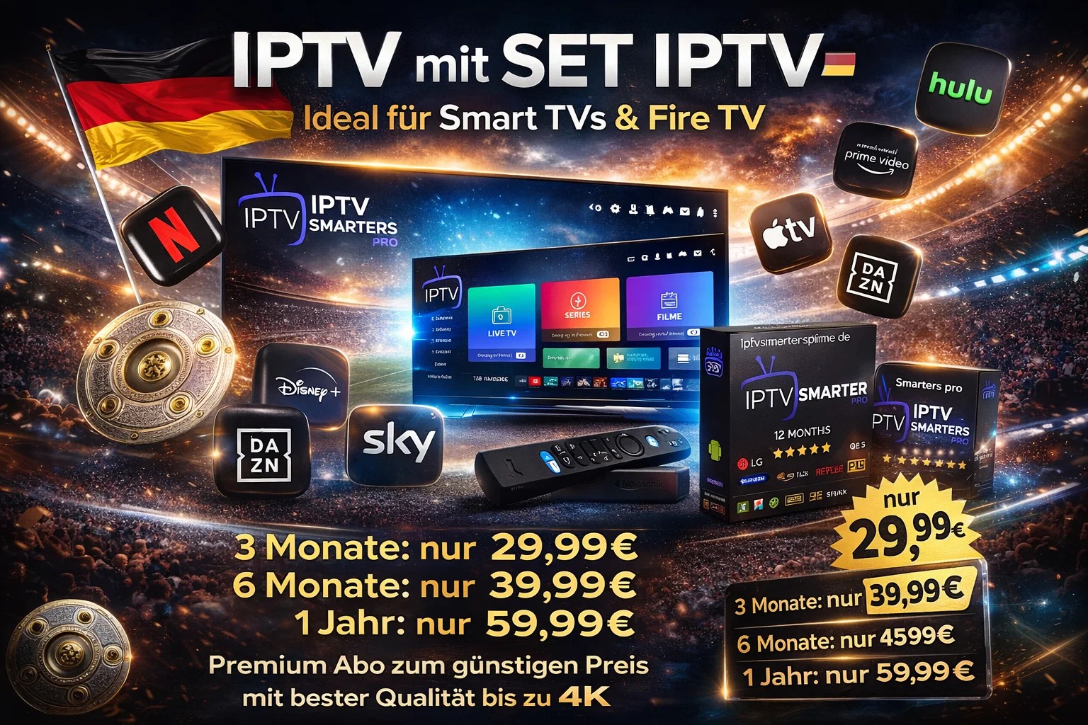 IPTV mit SET IPTV – Ideal für Smart TVs & Fire TV 