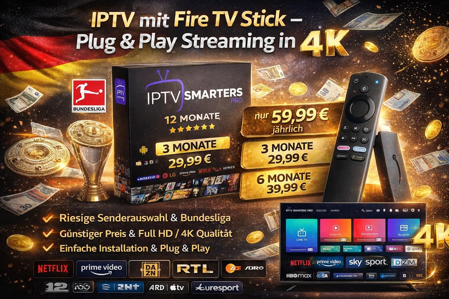 IPTV mit Fire TV Stick – Plug & Play Streaming in 4K