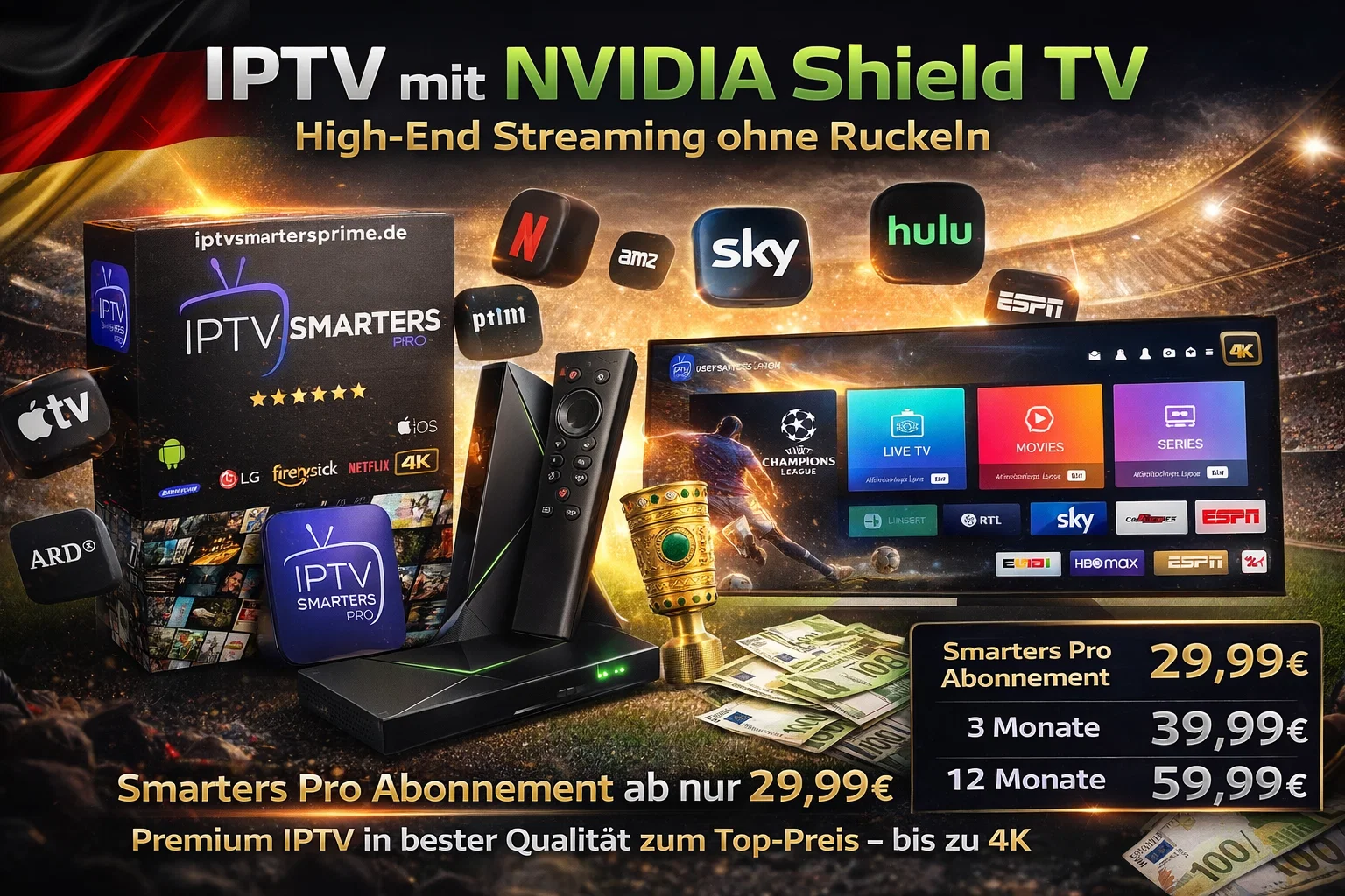 IPTV mit NVIDIA Shield TV – High-End Streaming ohne Ruckeln