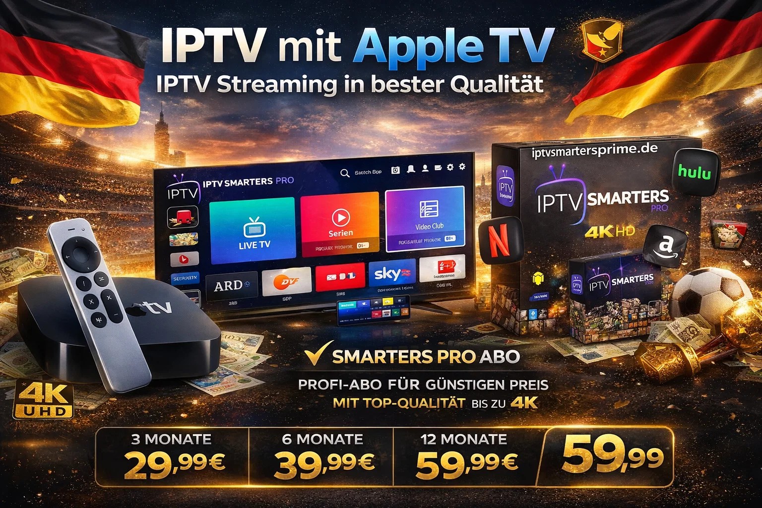IPTV mit Apple TV – IPTV Streaming in bester Qualität 