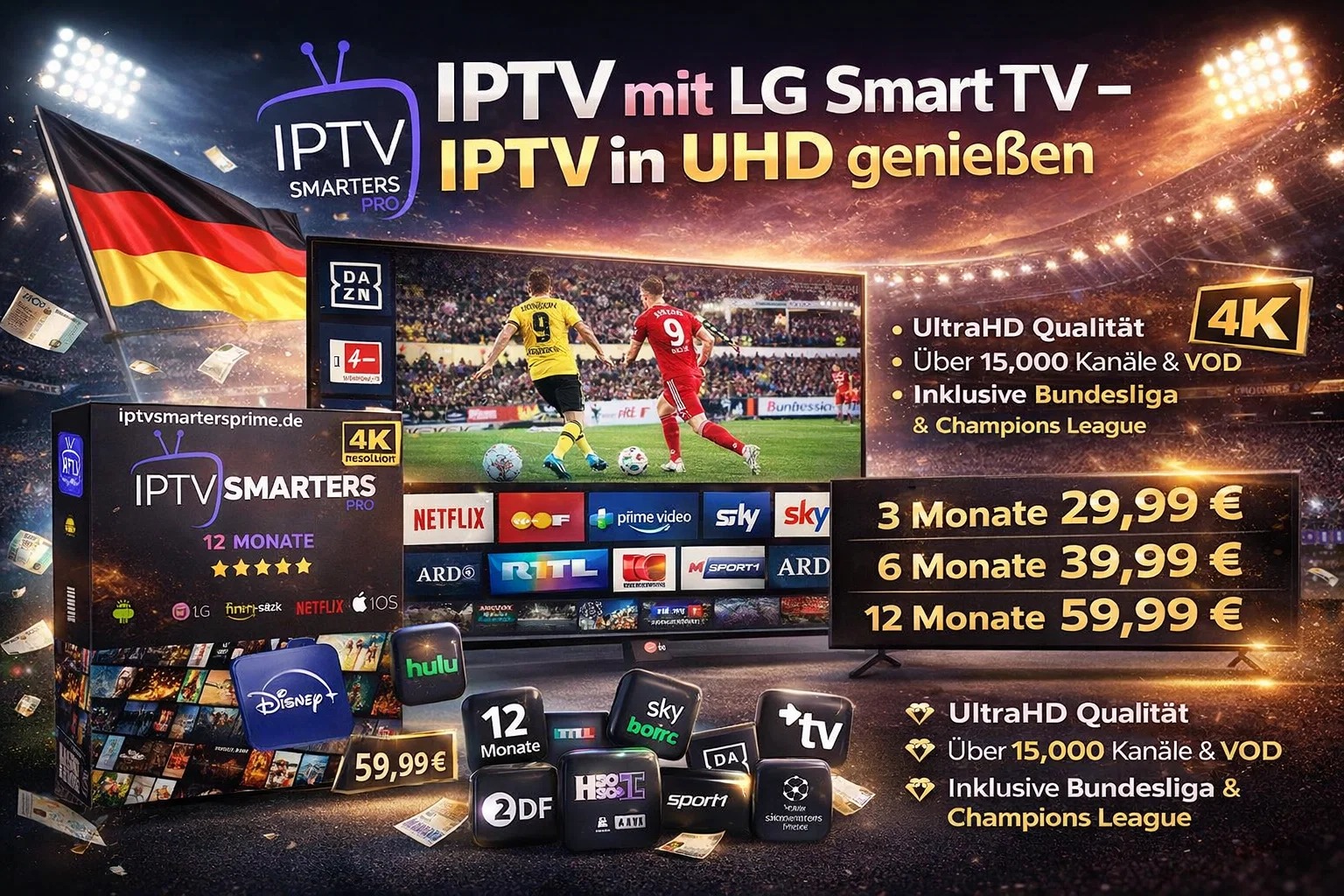 IPTV mit LG Smart TV – IPTV in UHD genießen