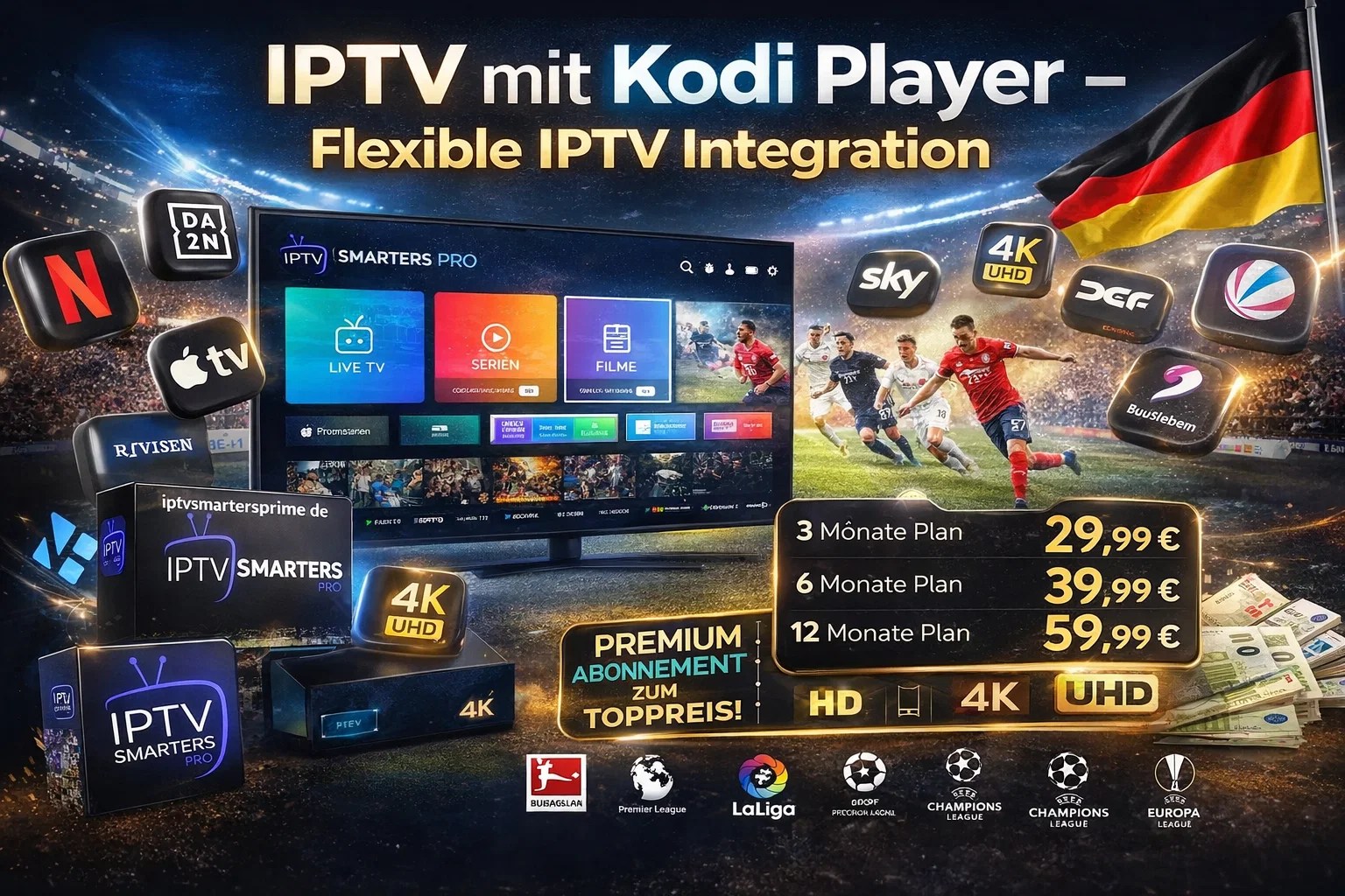 IPTV mit Kodi Player – Flexible IPTV Integration