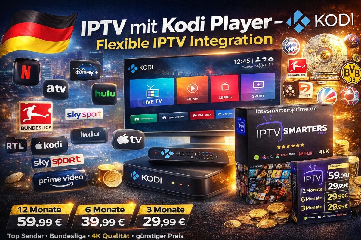 IPTV mit Kodi Player – Flexible IPTV Integration