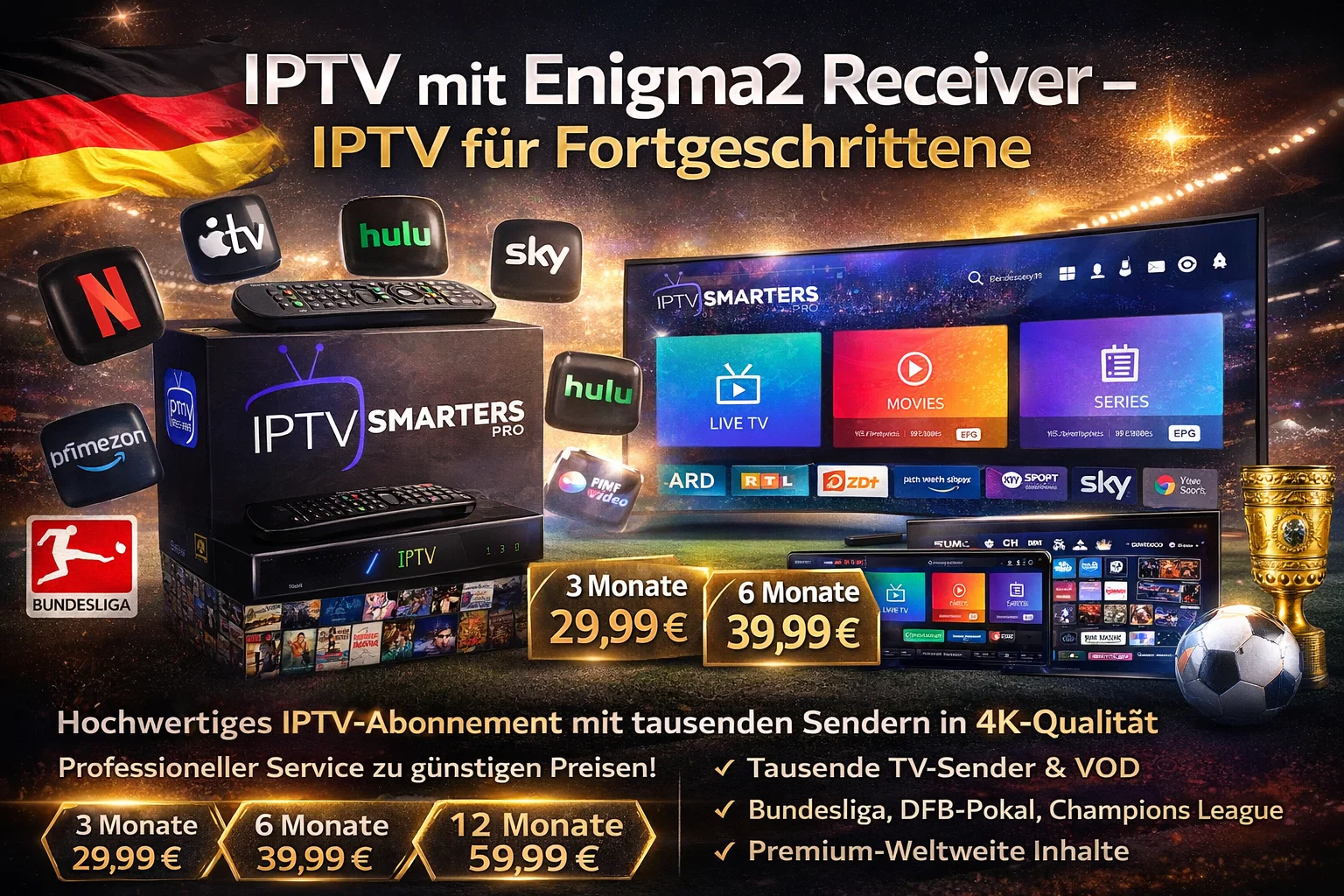 IPTV mit Enigma2 Receiver – IPTV für Fortgeschrittene