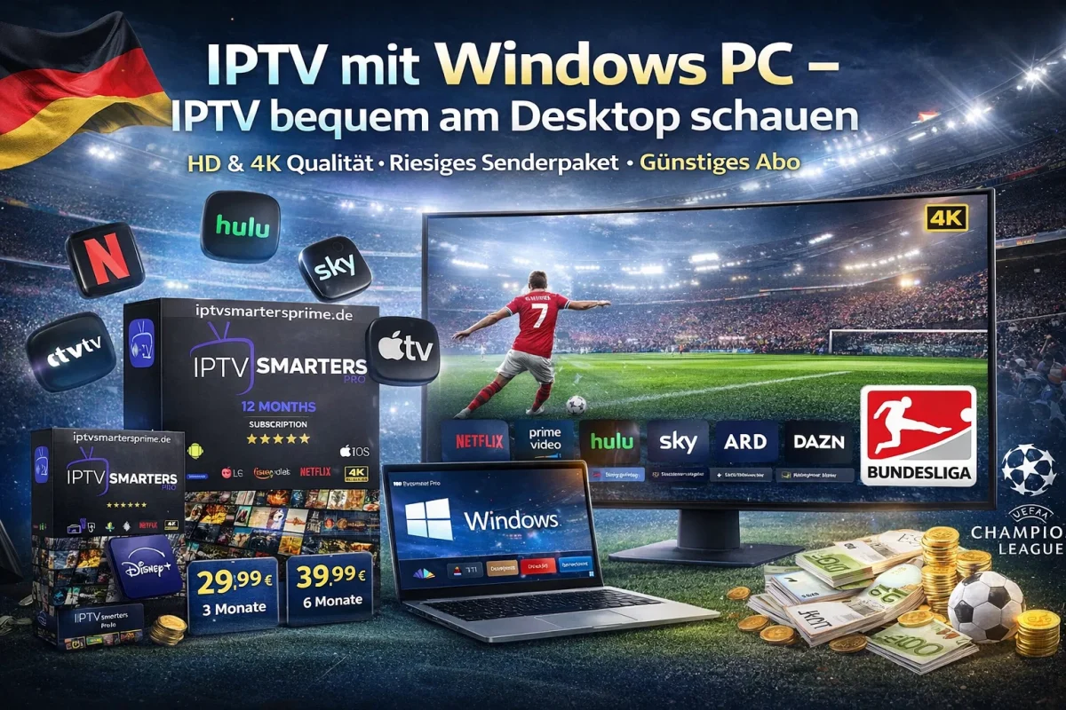 IPTV mit Windows PC – IPTV bequem am Desktop schauen