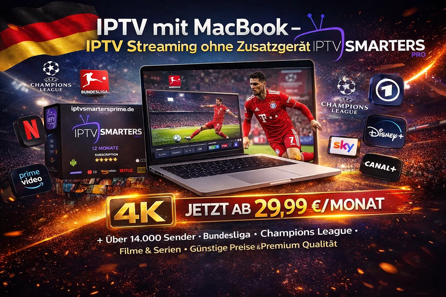 IPTV mit MacBook – IPTV Streaming ohne Zusatzgerät