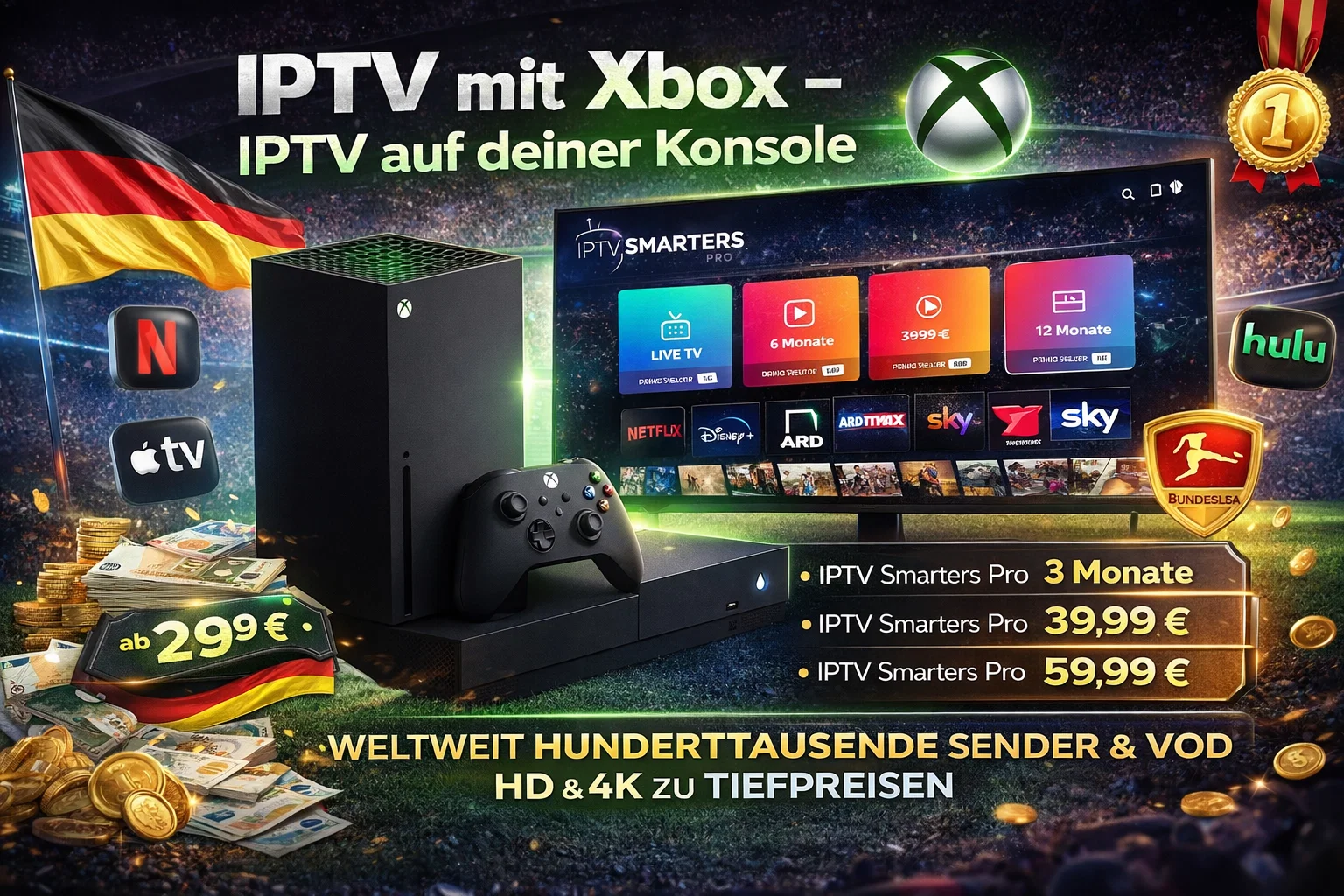 IPTV mit Xbox – IPTV auf deiner Konsole