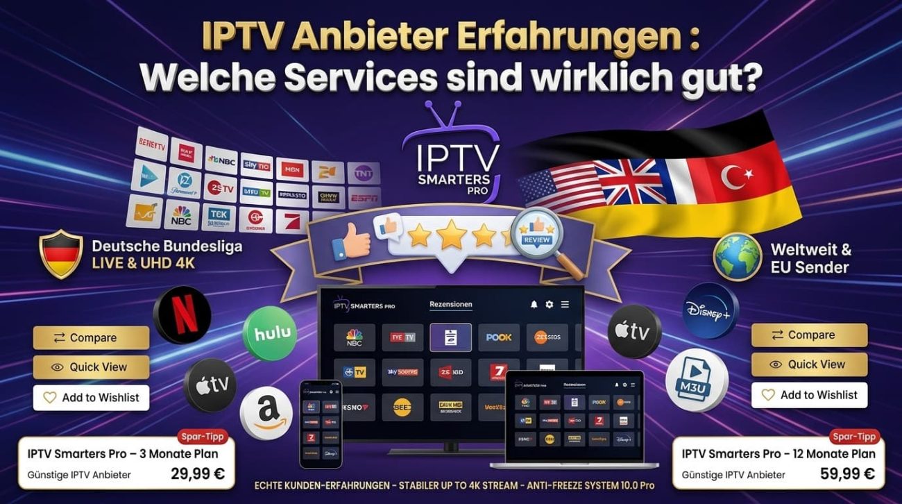 IPTV Anbieter Erfahrungen : Welche Services sind wirklich gut?