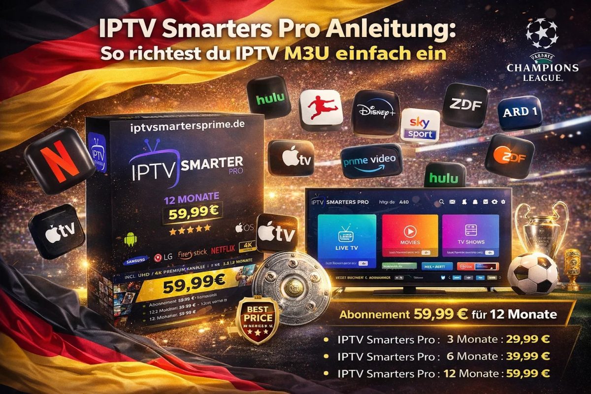 IPTV Smarters Pro Anleitung : So richtest du IPTV M3U einfach ein