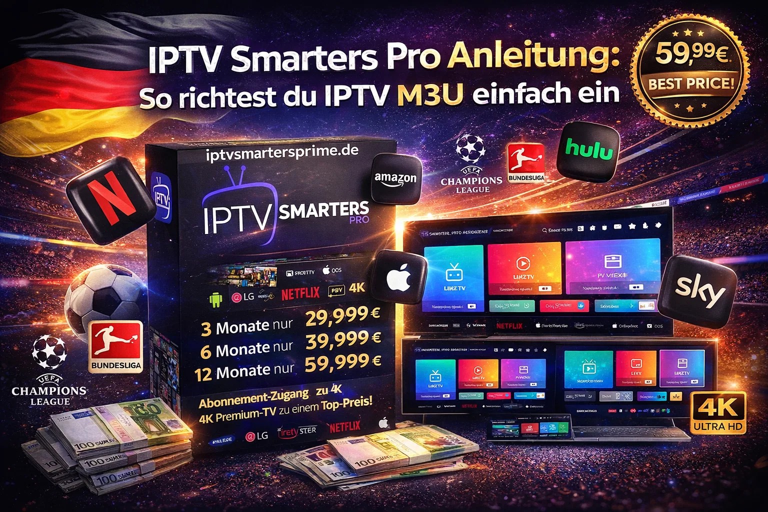 IPTV Smarters Pro Anleitung : So richtest du IPTV M3U einfach ein