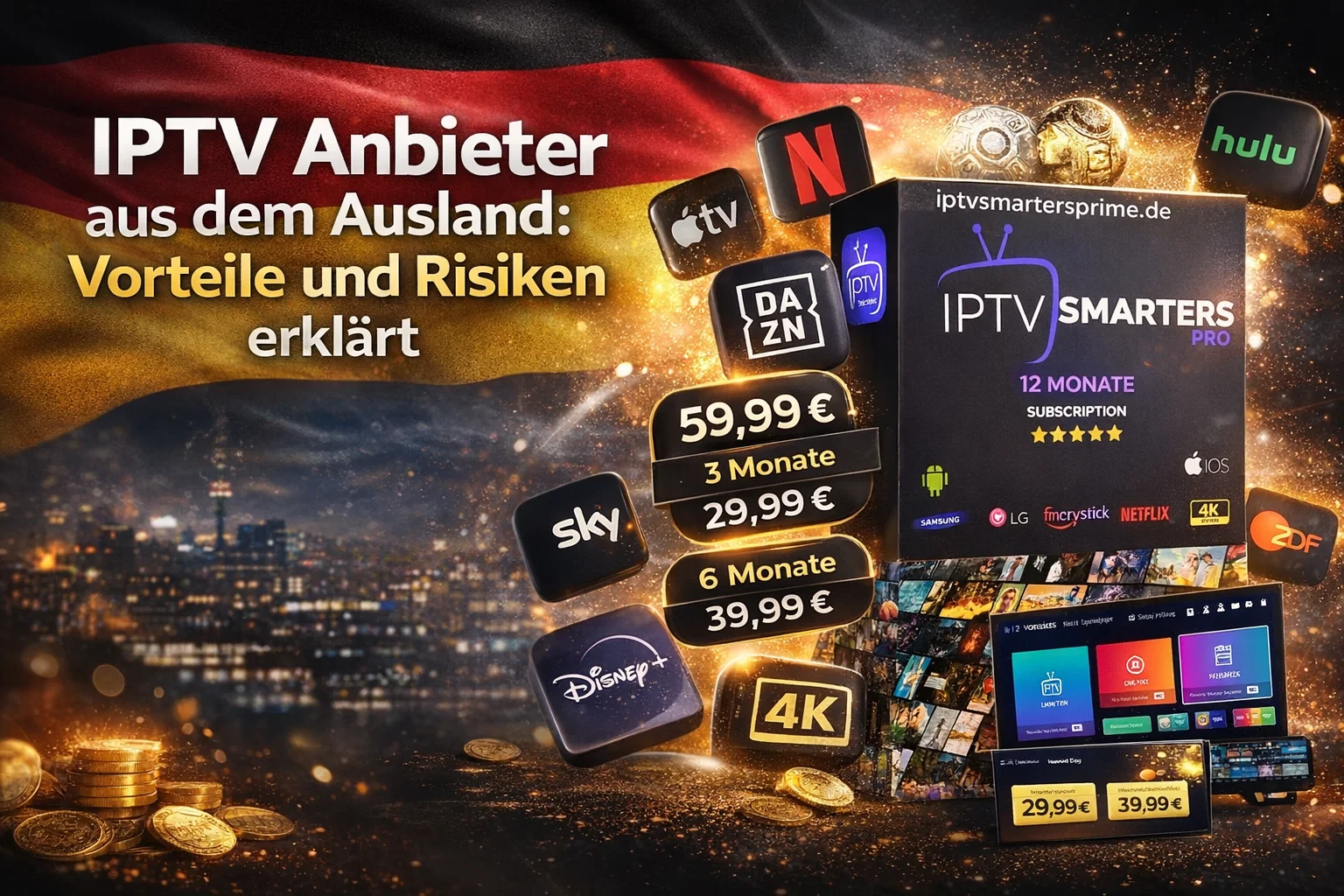 IPTV Anbieter aus dem Ausland : Vorteile und Risiken erklärt 