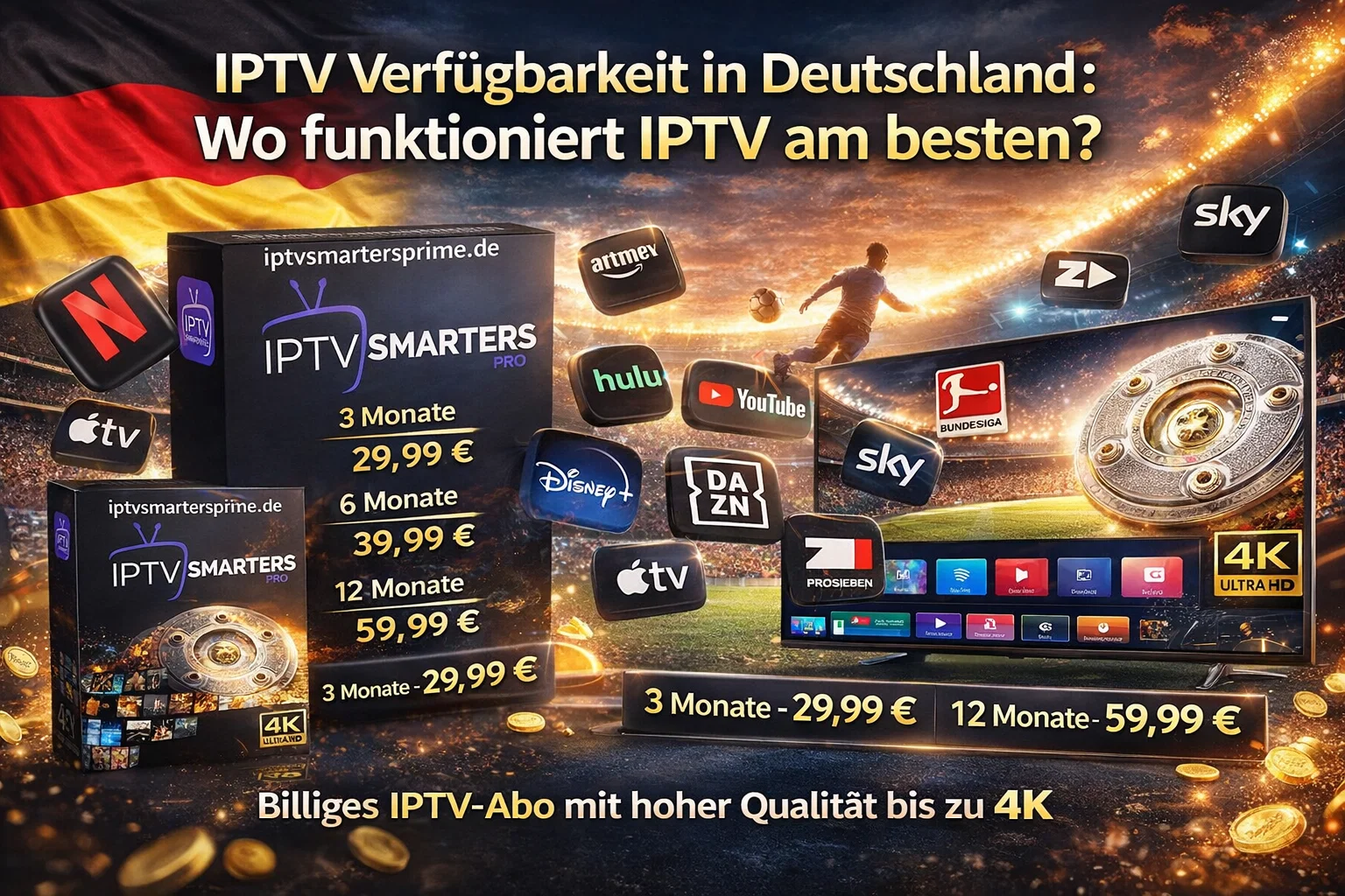 IPTV Verfügbarkeit in Deutschland : Wo funktioniert IPTV am besten?