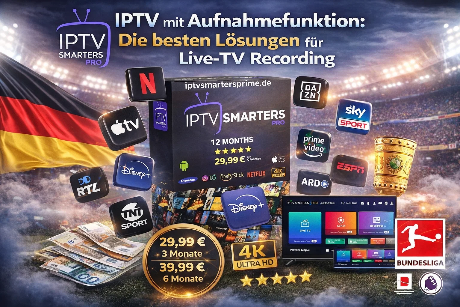 IPTV mit Aufnahmefunktion : Die besten Lösungen für Live-TV Recording
