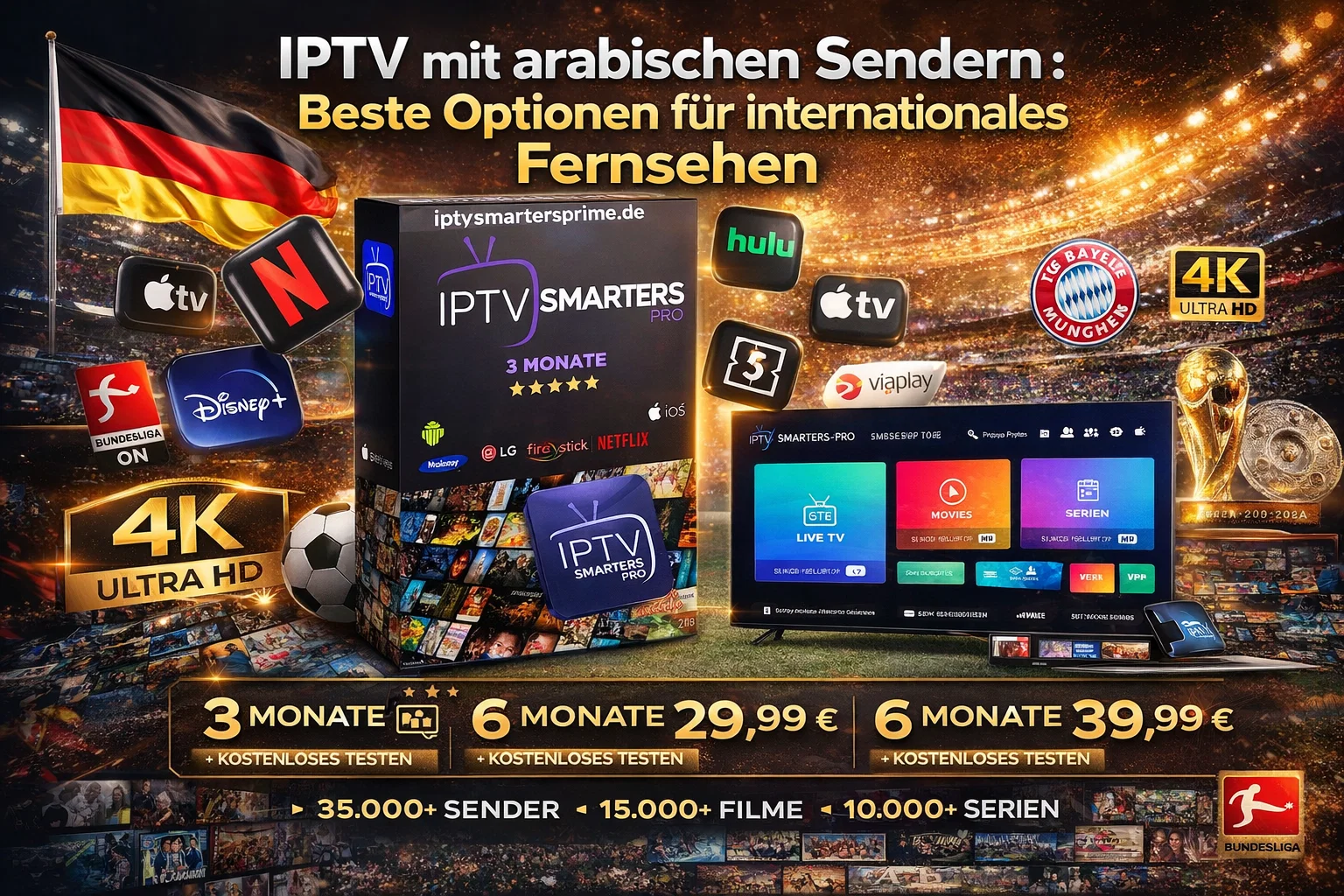 IPTV mit arabischen Sendern : Beste Optionen für internationales Fernsehen