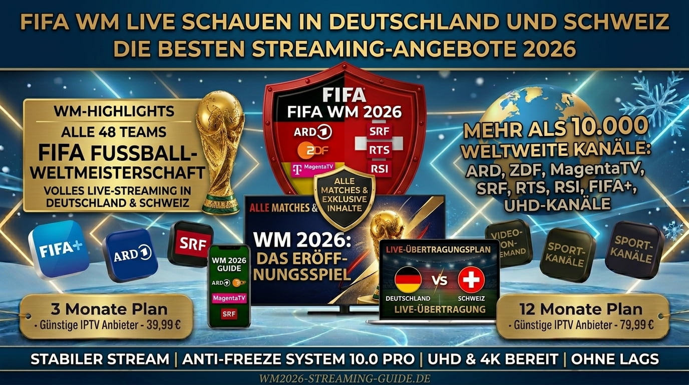 FIFA WM live schauen in Deutschland und Schweiz beste Streaming Angebote 2026