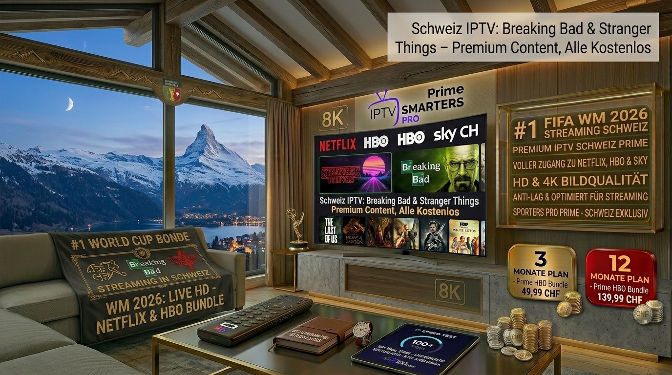Smarters Pro IPTV Schweiz – Keine Unterbrechung, zuverlässig 24/7, billigste Preise CHF