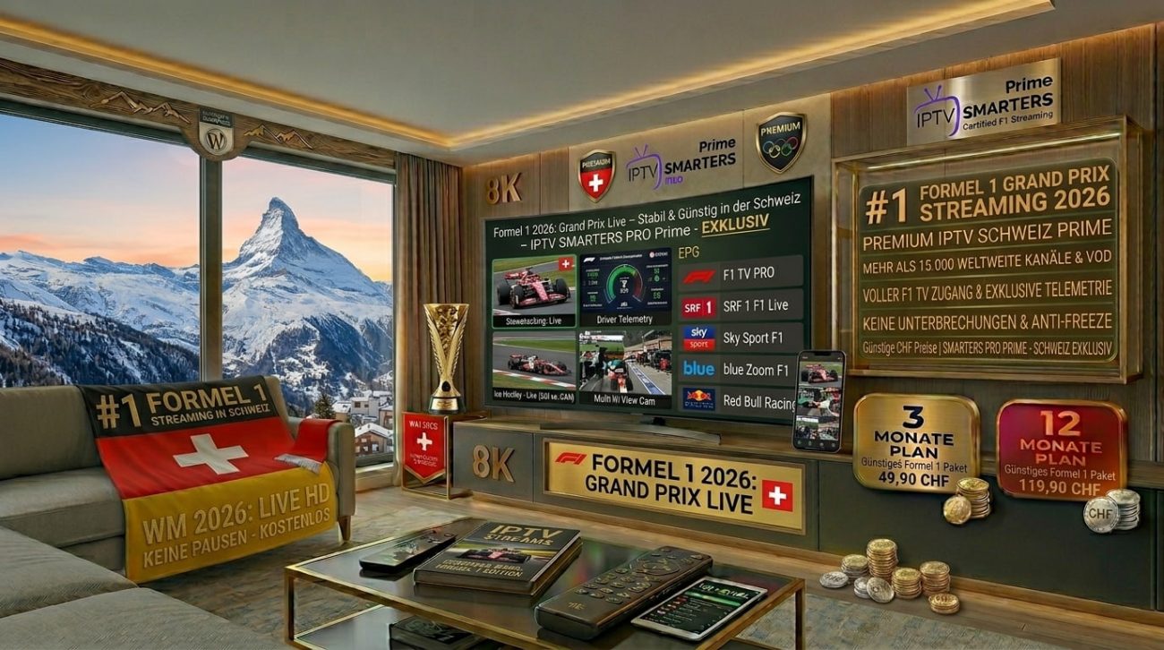 Formel 1 2026 IPTV Schweiz – Grand Prix Live, stabil, billige Preise CHF