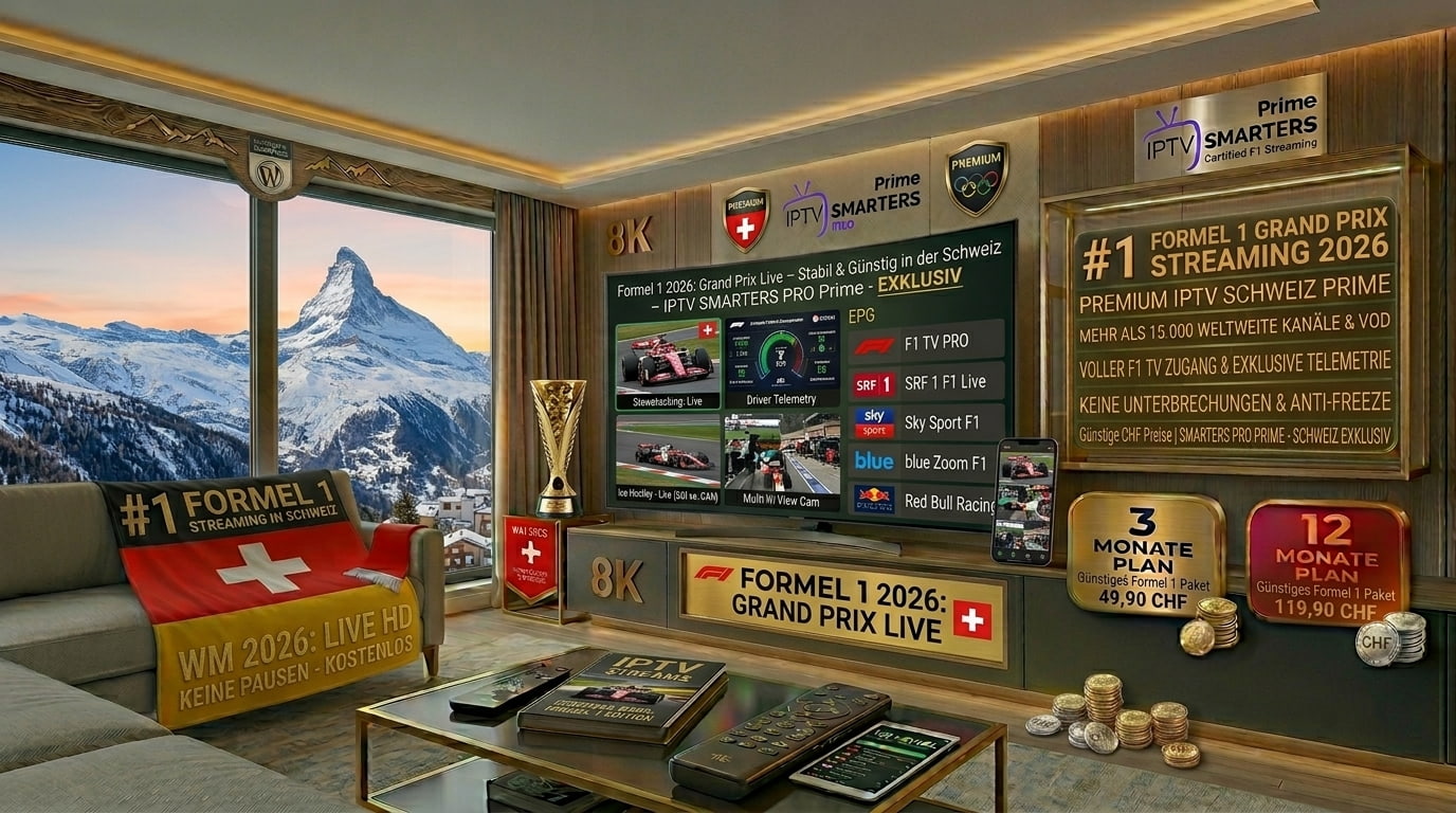 Formel 1 2026 IPTV Schweiz – Grand Prix Live, stabil, billige Preise CHF