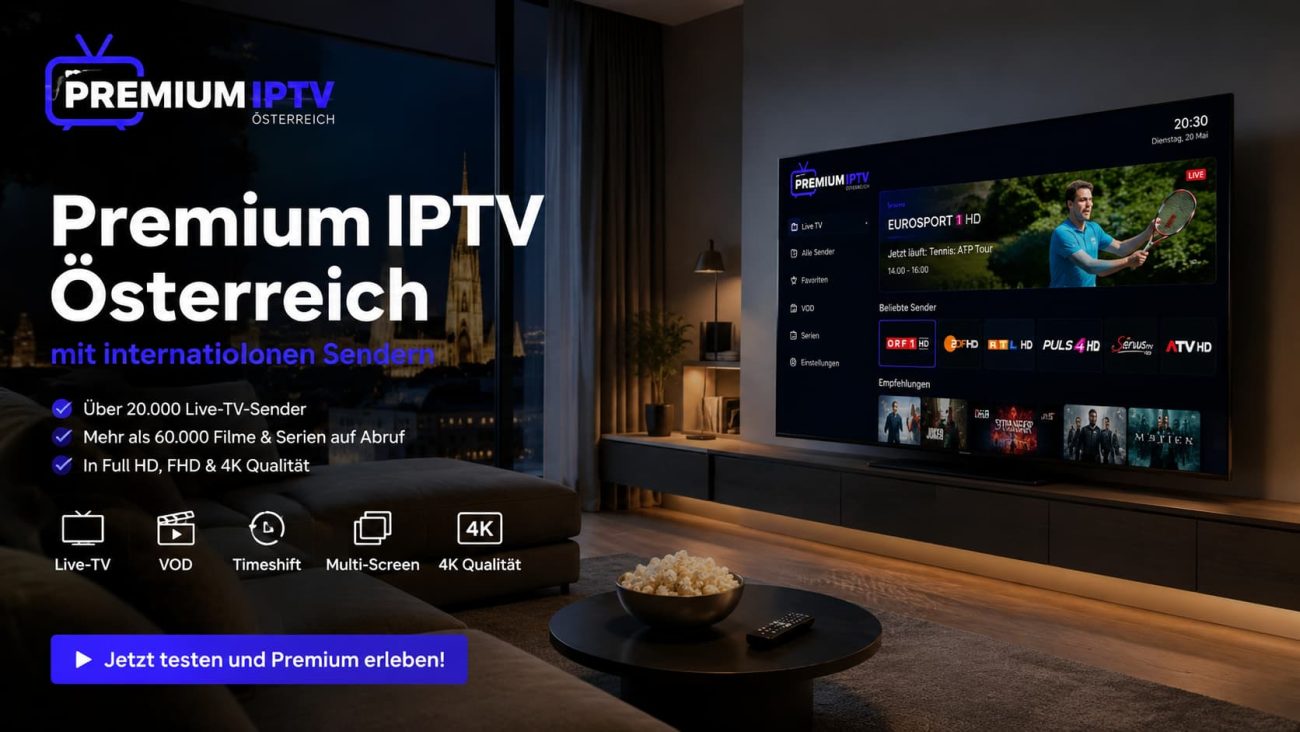 Premium IPTV Österreich mit internationalen Sendern