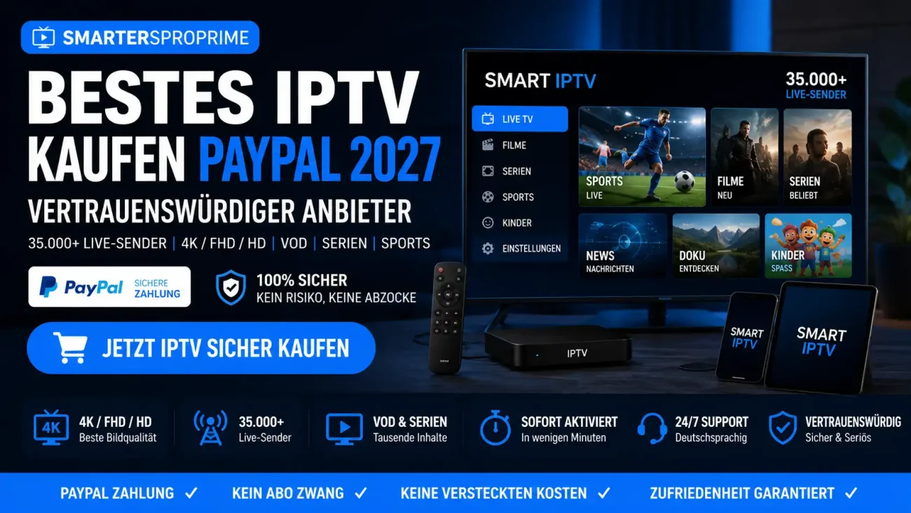 IPTV mit PayPal kaufen