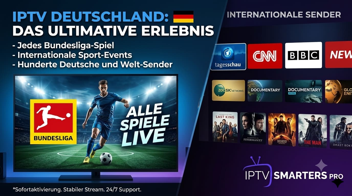 IPTV Deutschland für Bundesliga, Sport und internationale Sender