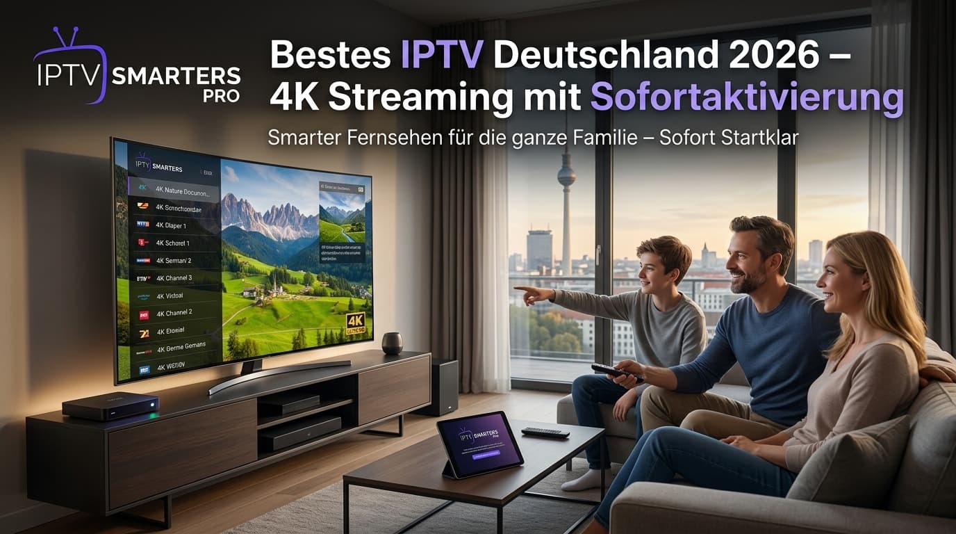Bestes IPTV Deutschland 2026 – 4K Streaming mit Sofortaktivierung