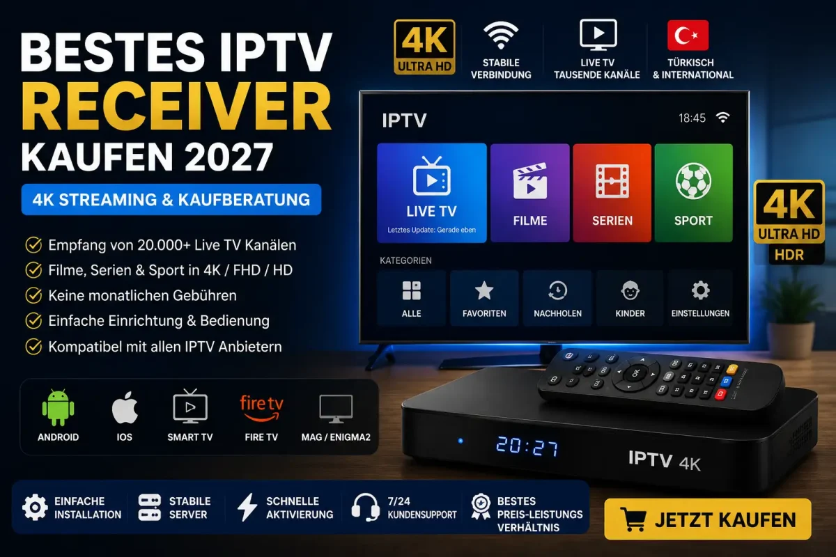 Bestes IPTV Receiver kaufen 2027 | 4K Streaming & Kaufberatung